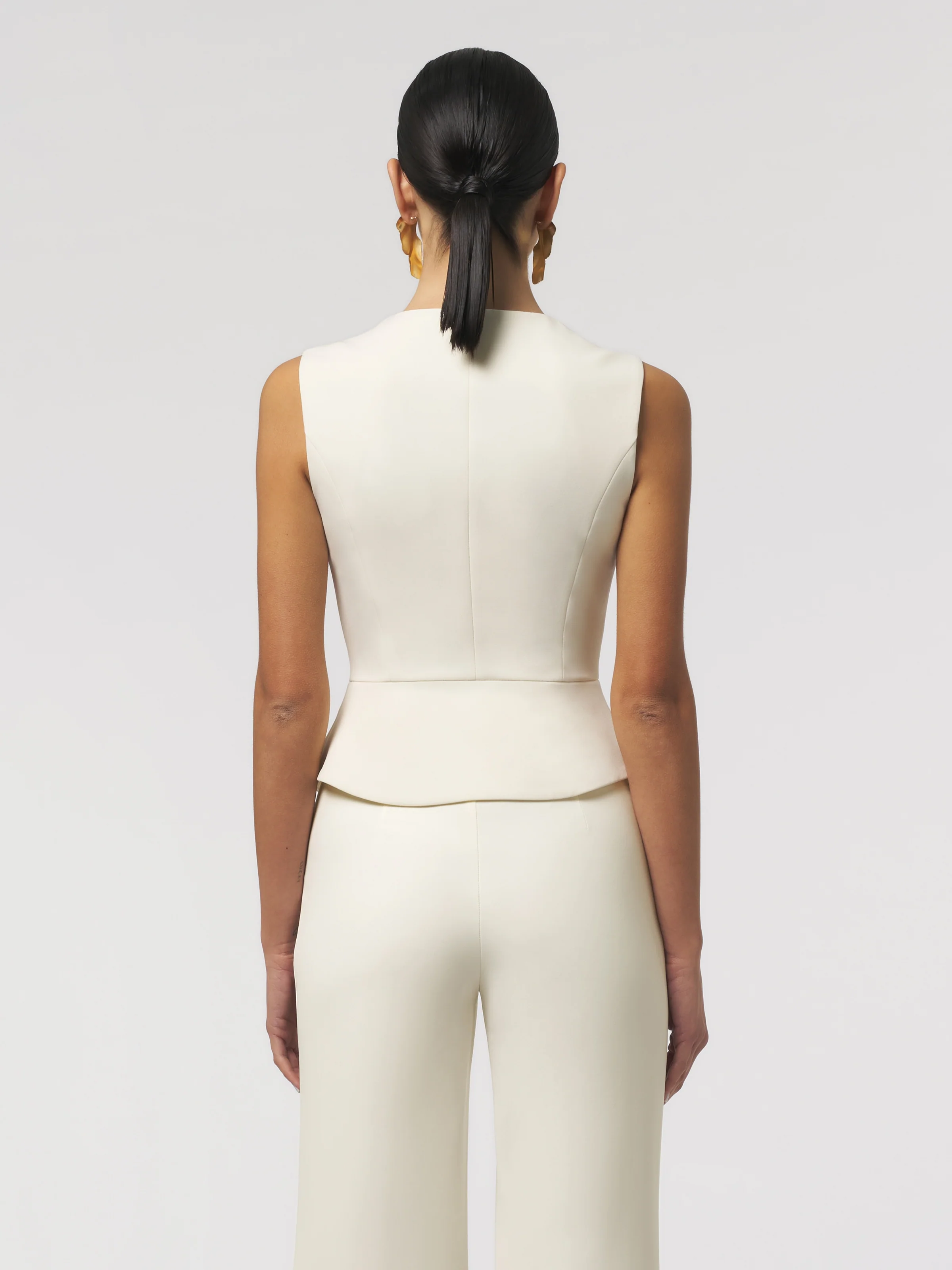 Gilet "penta honey" Silence Limited bianco latte - Image 3