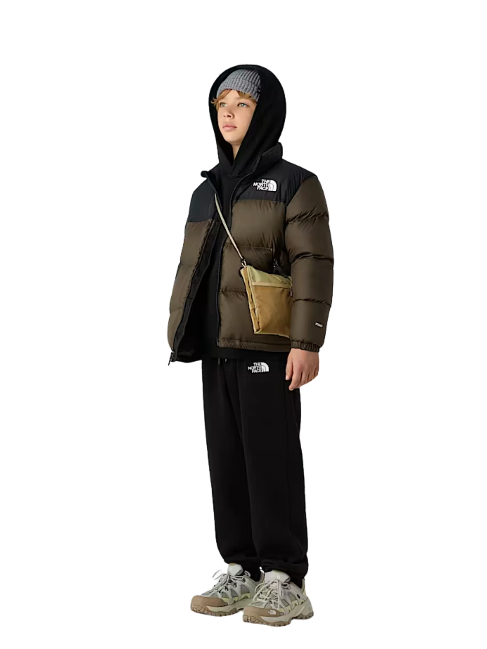 Giubbino "1996 retro nuptse" The North Face new taupe verde - Image 3