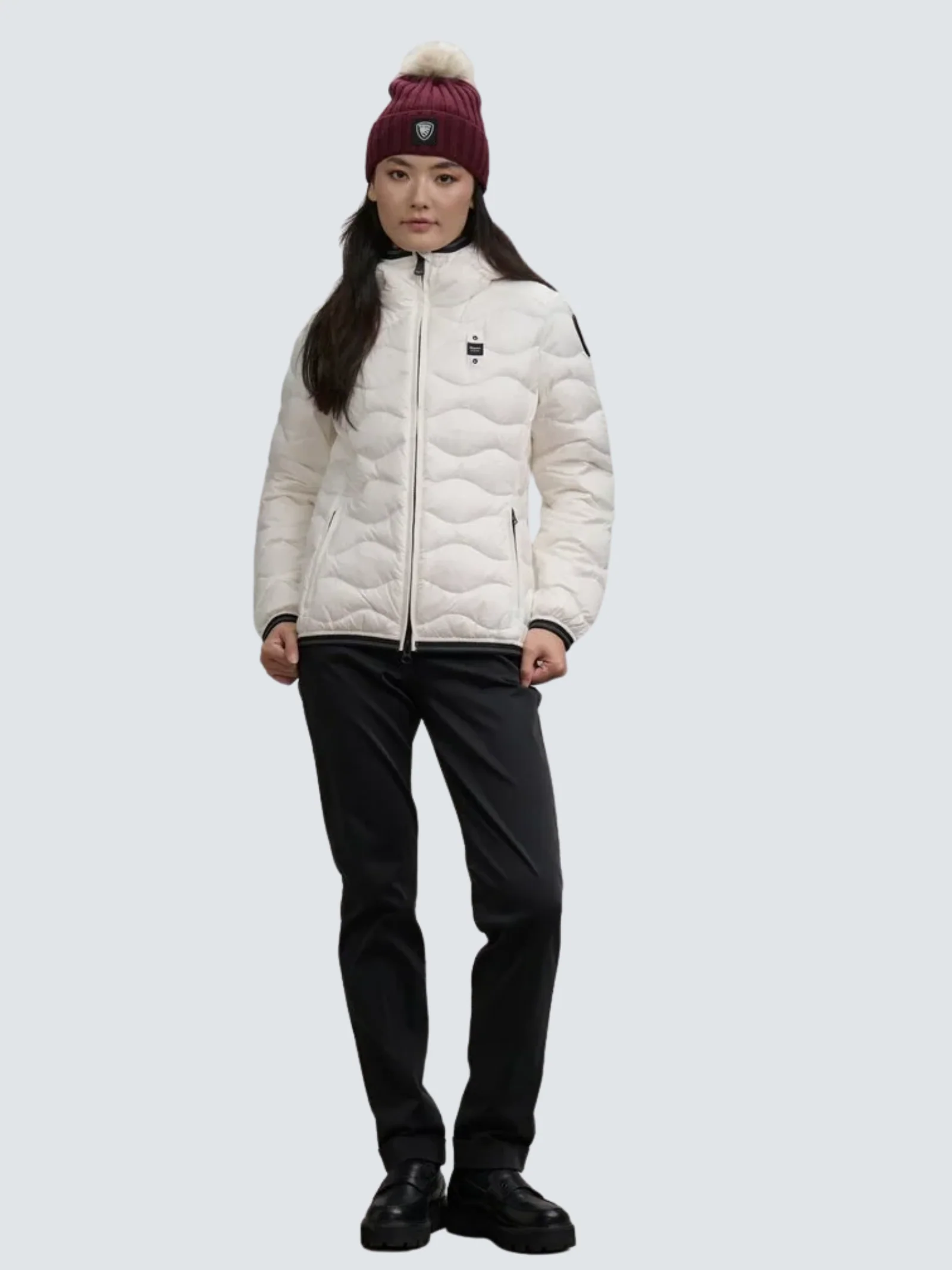 Giubbino ad onde "Camelia" Blauer bianco - Image 3