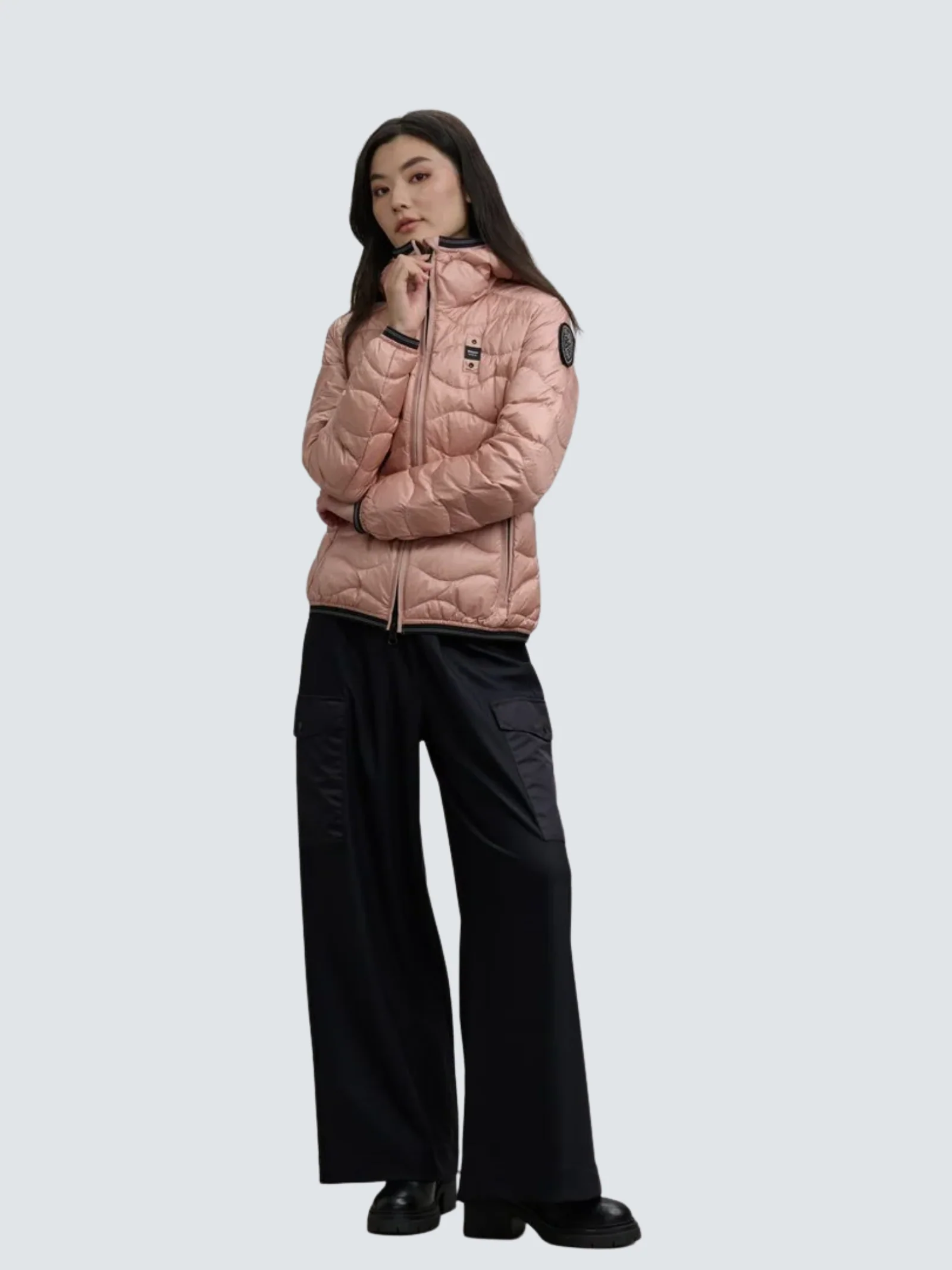 Giubbino ad onde "Camelia" Blauer rosa pallido - Image 3