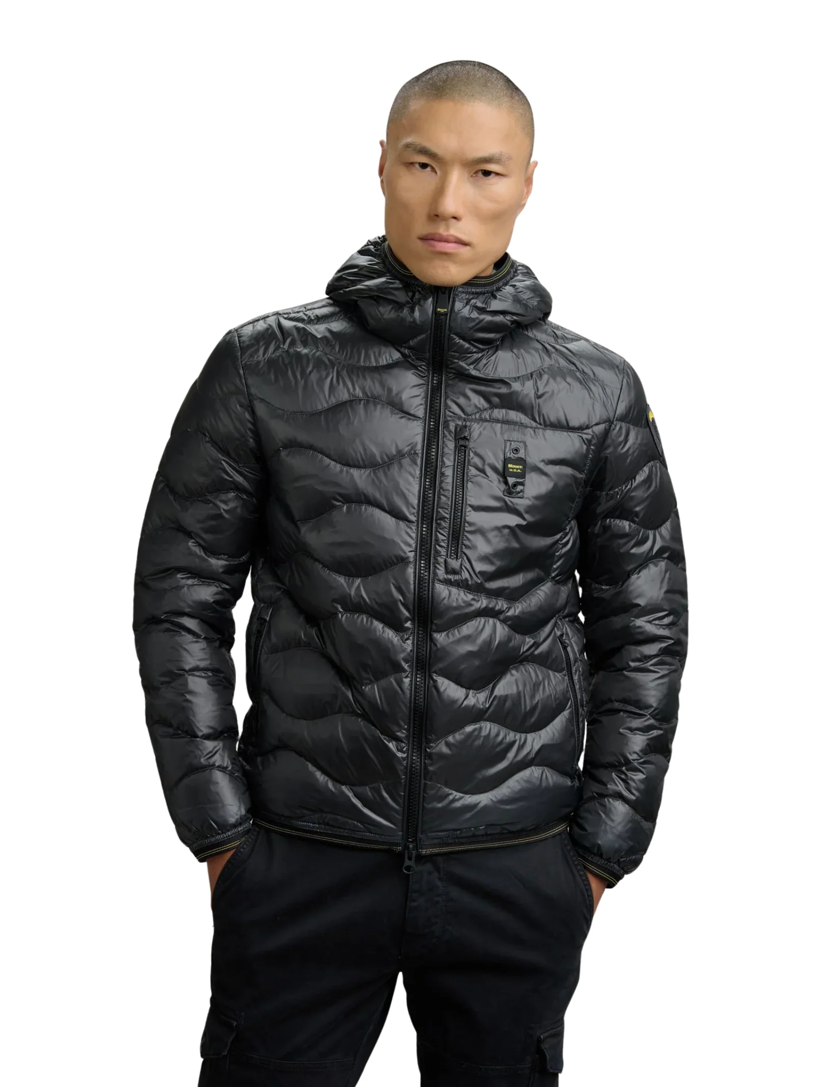 Giubbino ad onde "Wave" Blauer grigio antracite