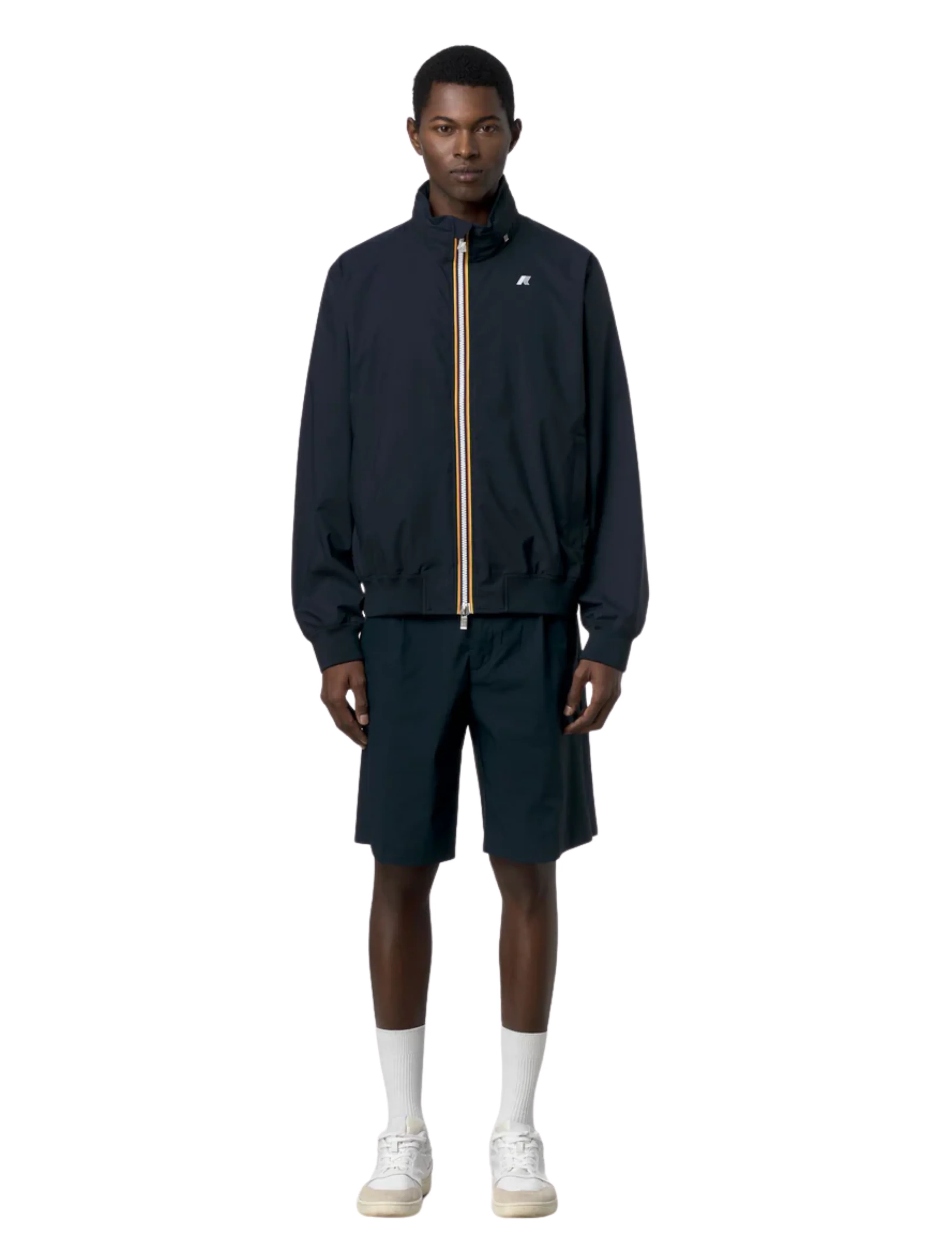 Giubbino "Arsene Stretch Dot" K-Way blu depth - Image 2