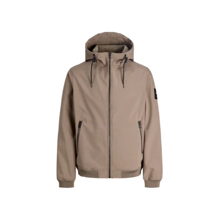 Giubbino con cappuccio Jack & Jones fango
