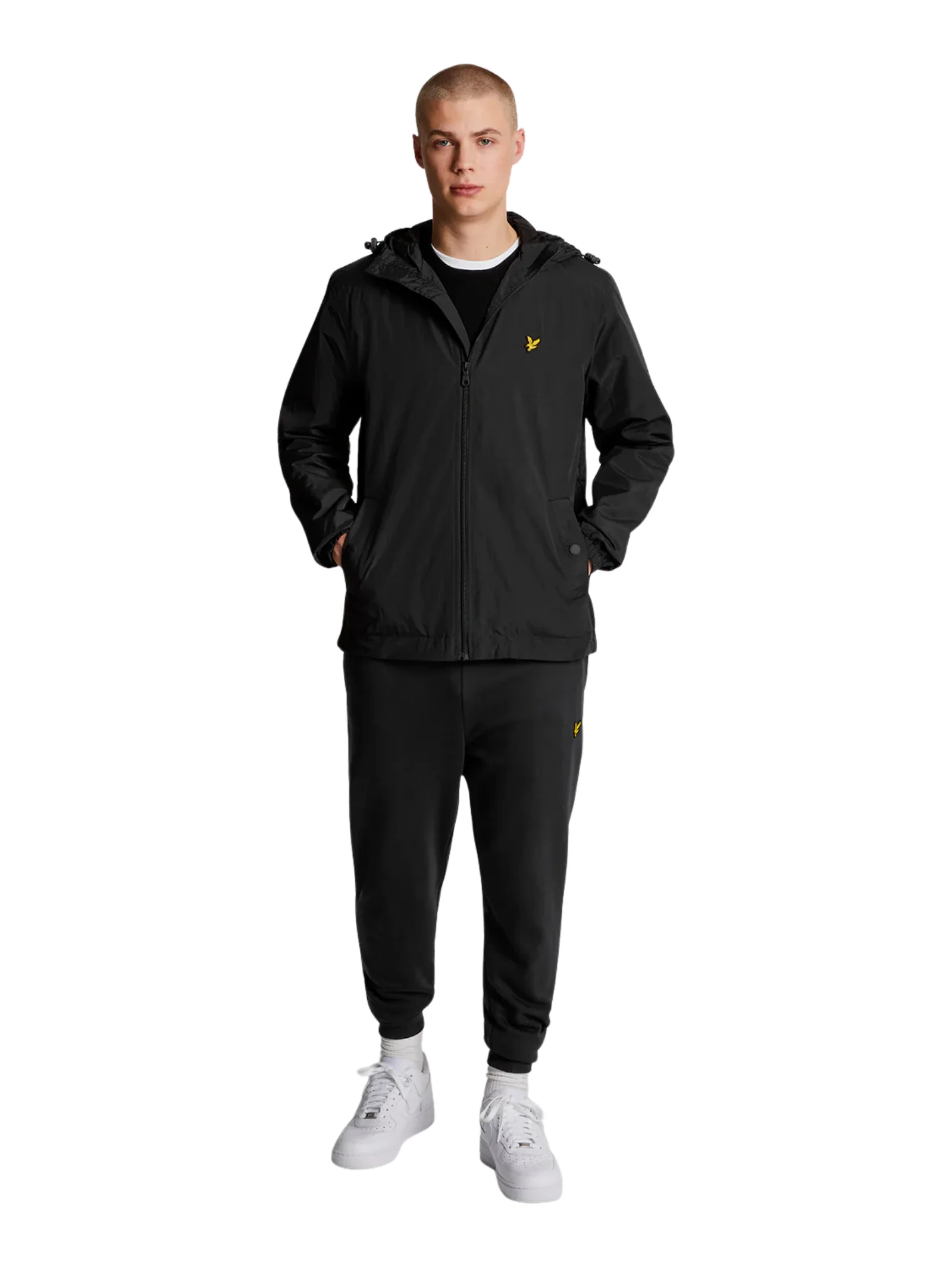 Giubbino con cappuccio Lyle & Scott nero - Image 3