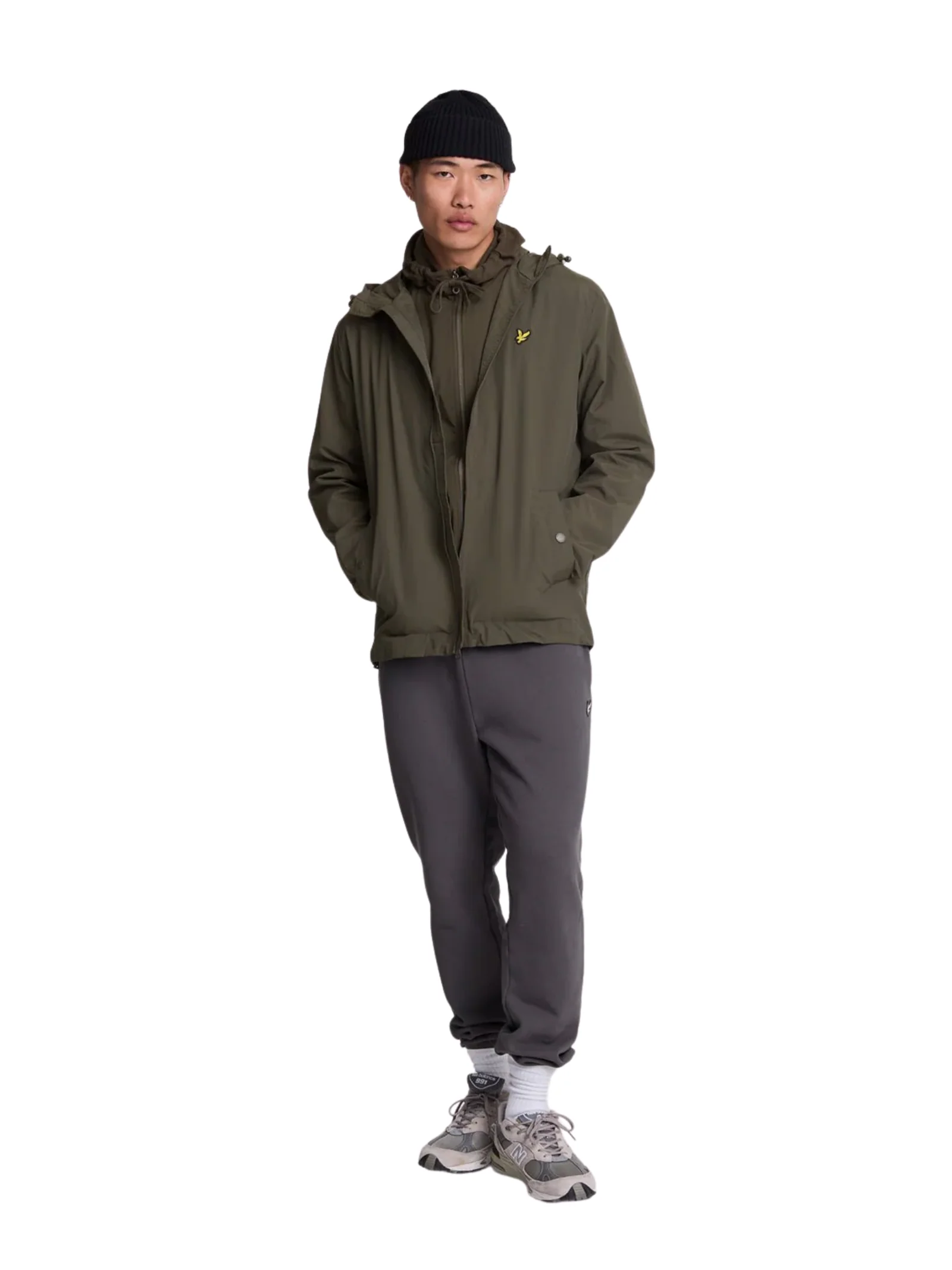 Giubbino con cappuccio Lyle & Scott verde - Image 2