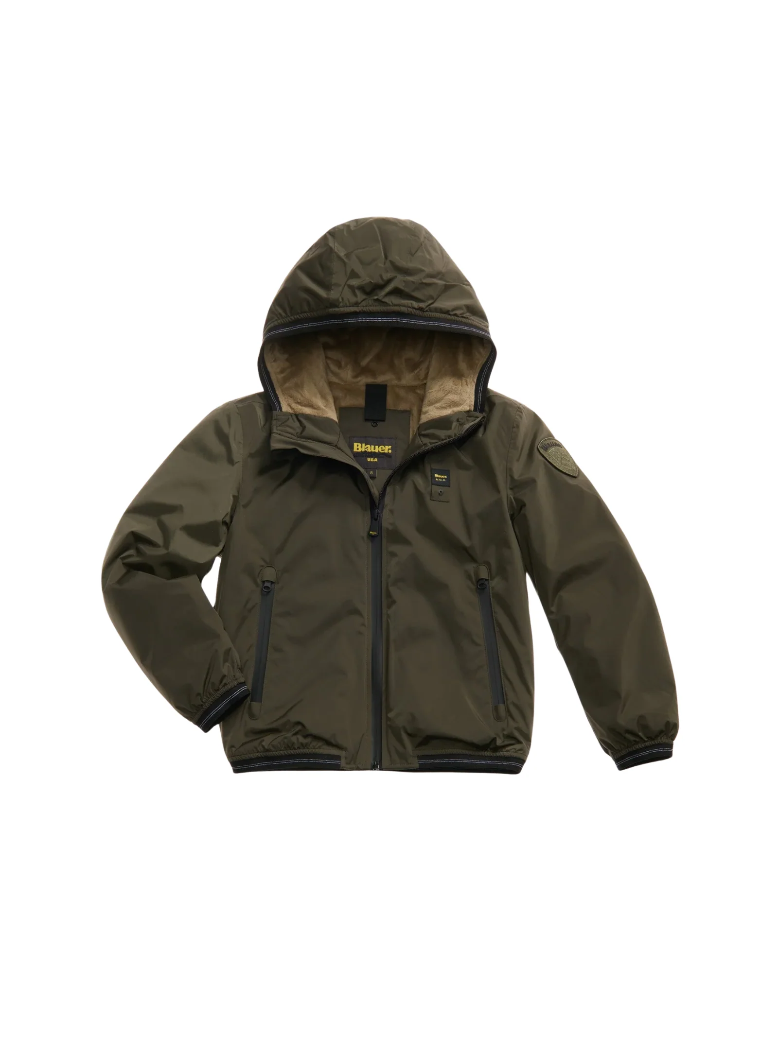 Giubbino con pelliccia interna "Cedric Junior" Blauer verde bosco