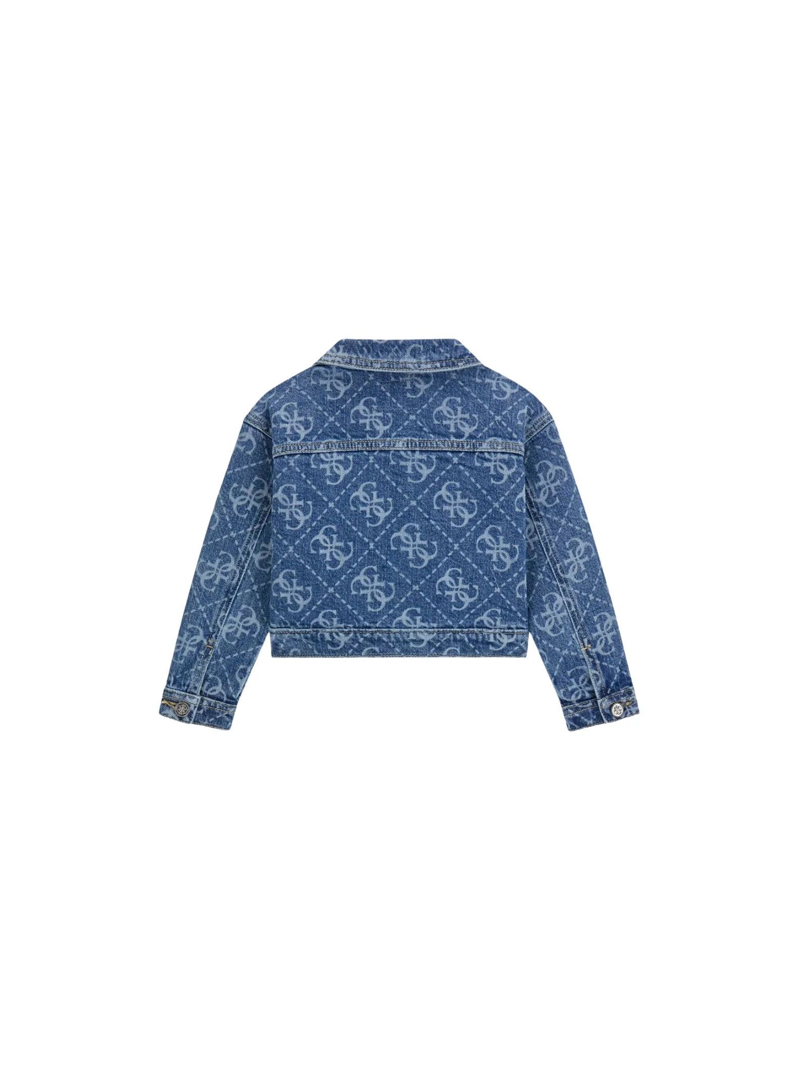 Giubbino di jeans Guess blu con logo 4G all over - Image 2