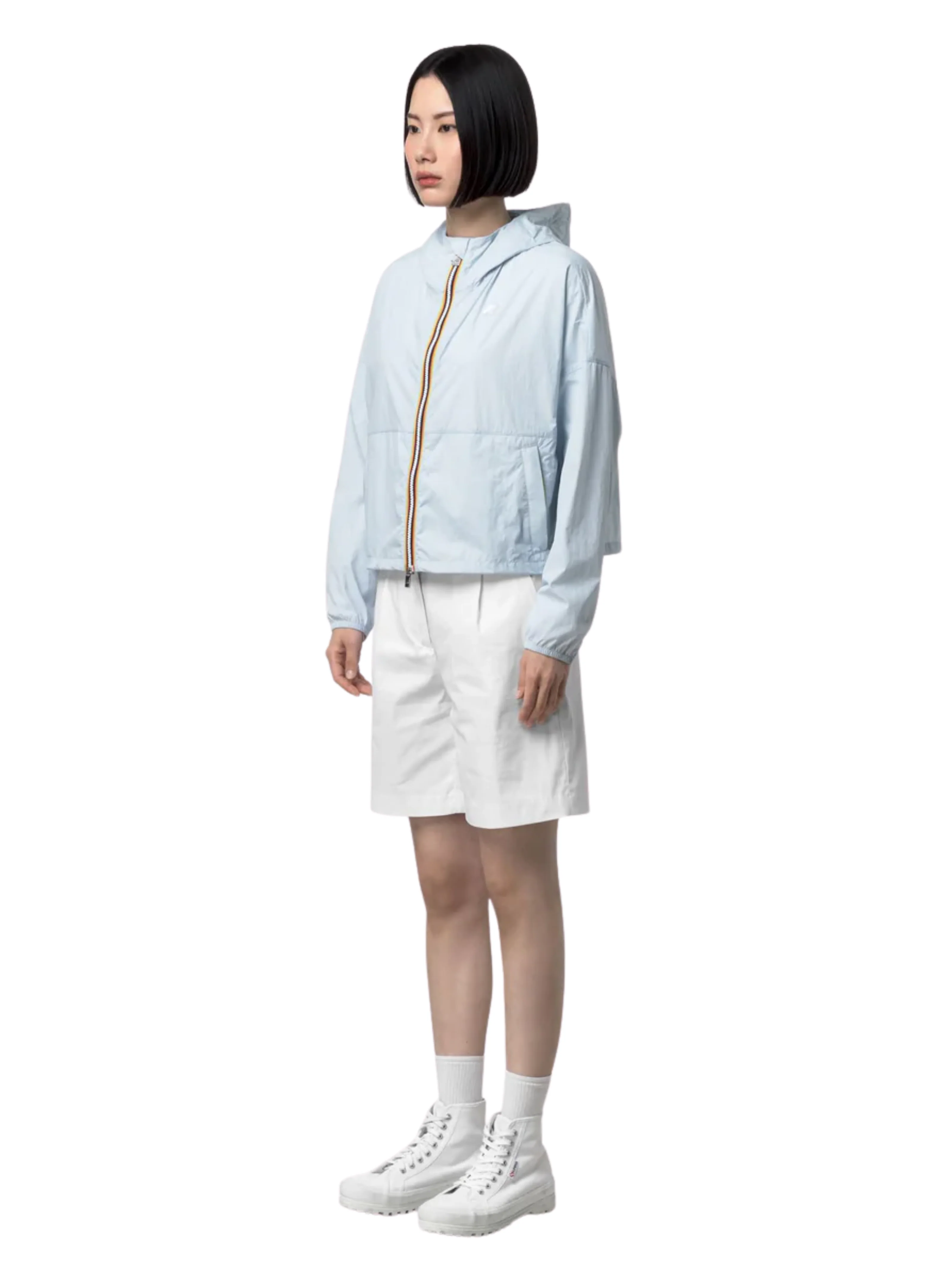 Giubbino "Gastonin Ultralight Af" K-Way azzurro - Image 4