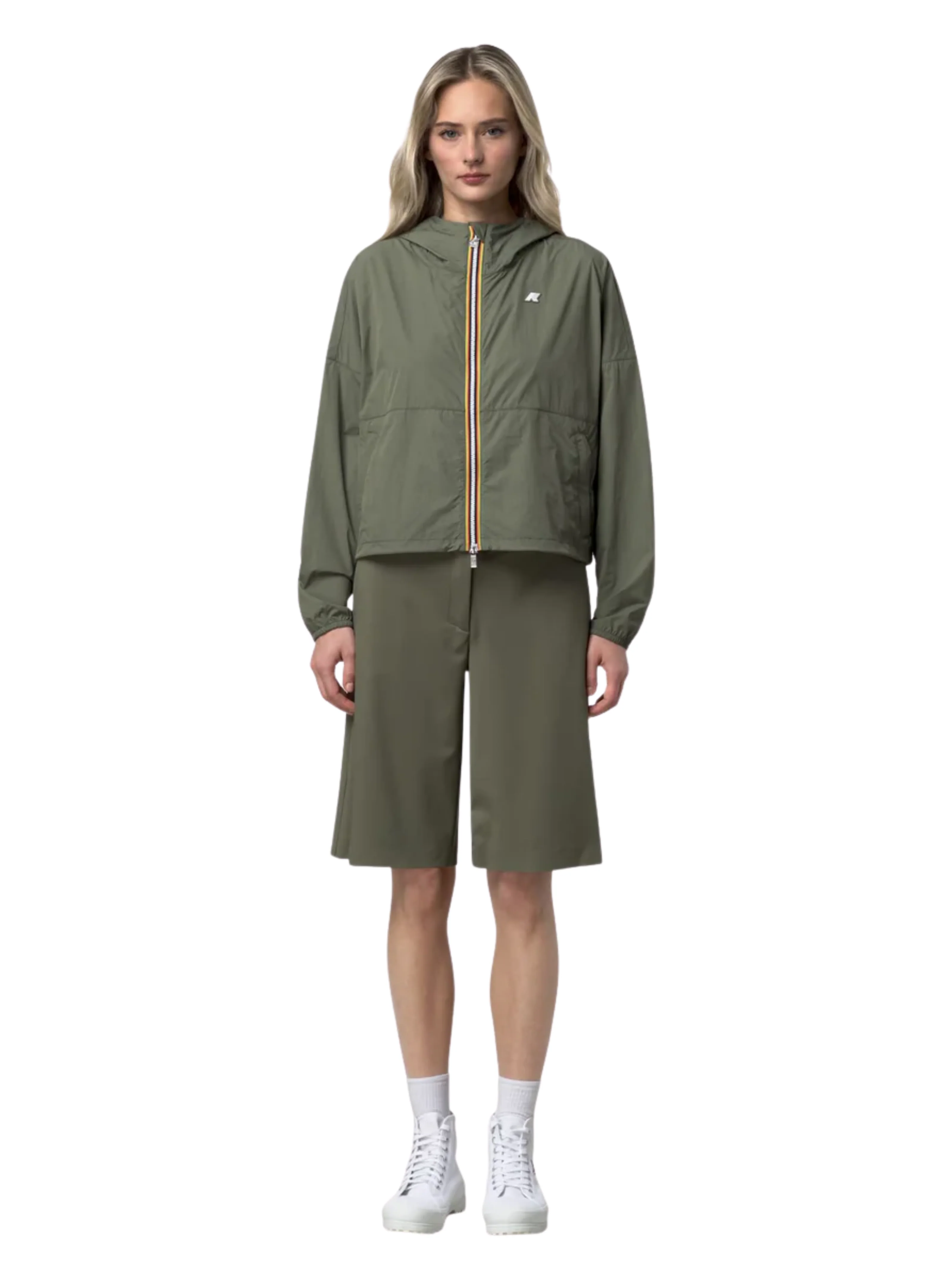 Giubbino "Gastonin Ultralight Af" K-Way verde - Image 2