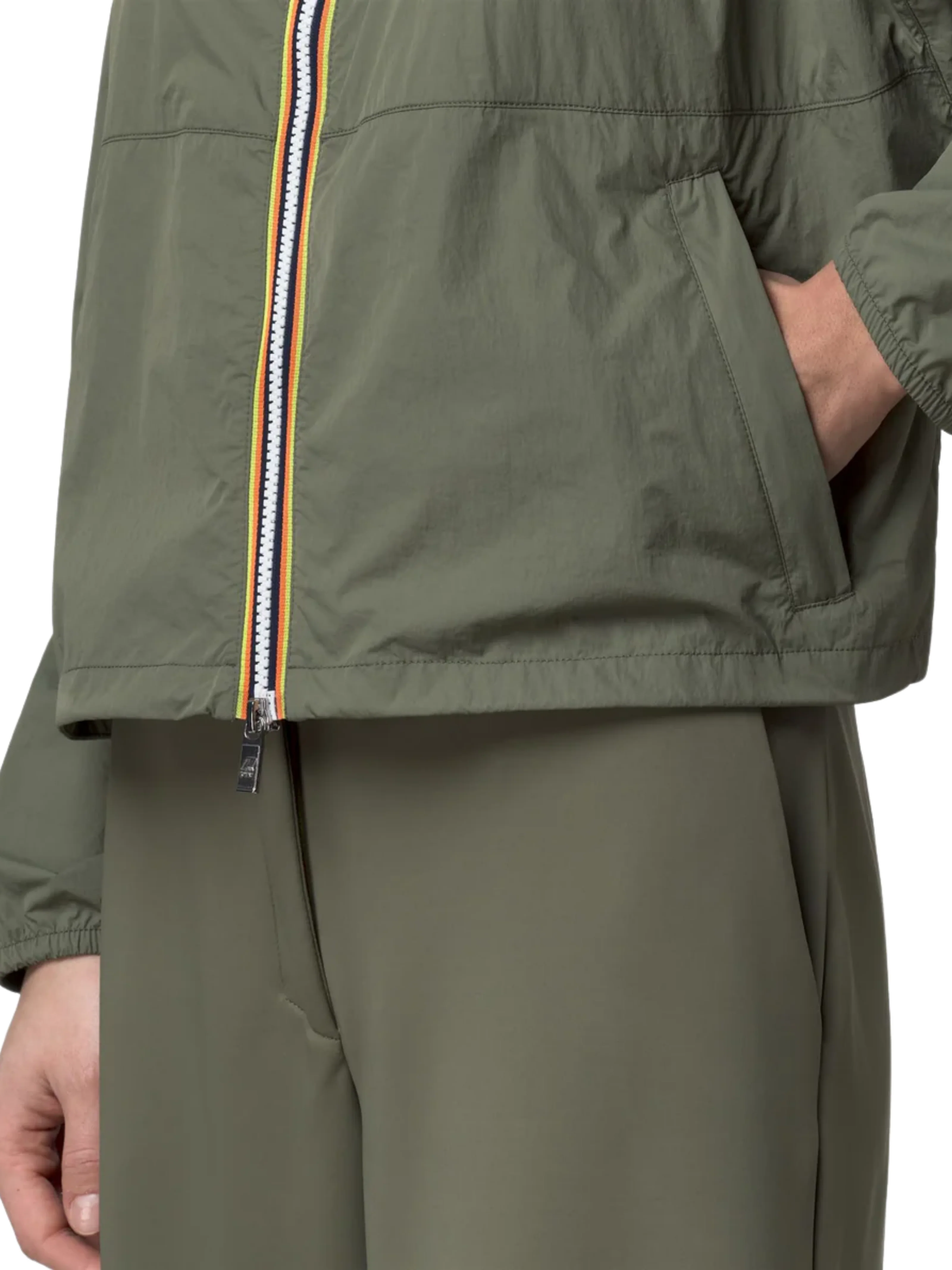 Giubbino "Gastonin Ultralight Af" K-Way verde - Image 3