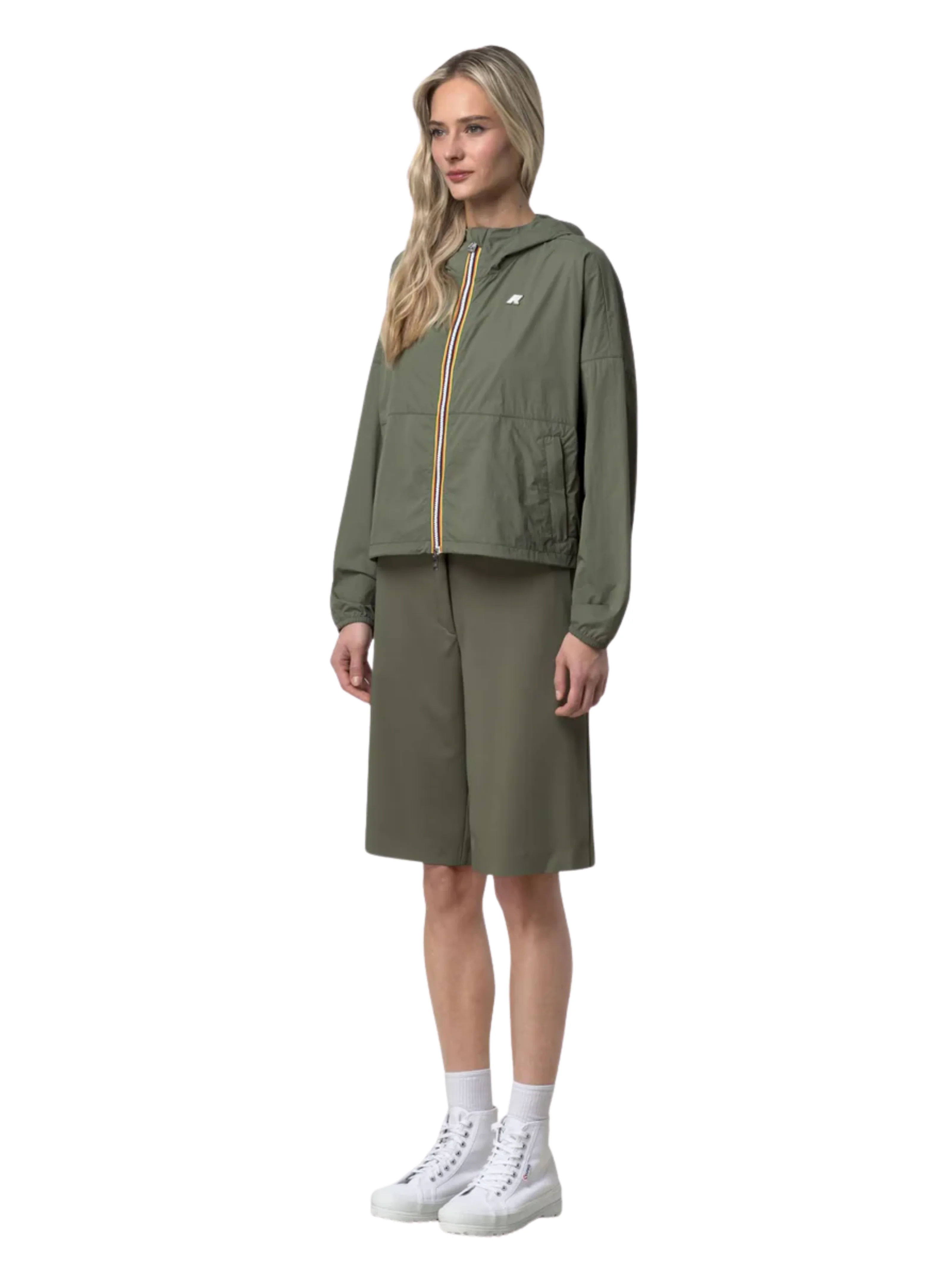 Giubbino "Gastonin Ultralight Af" K-Way verde - Image 4