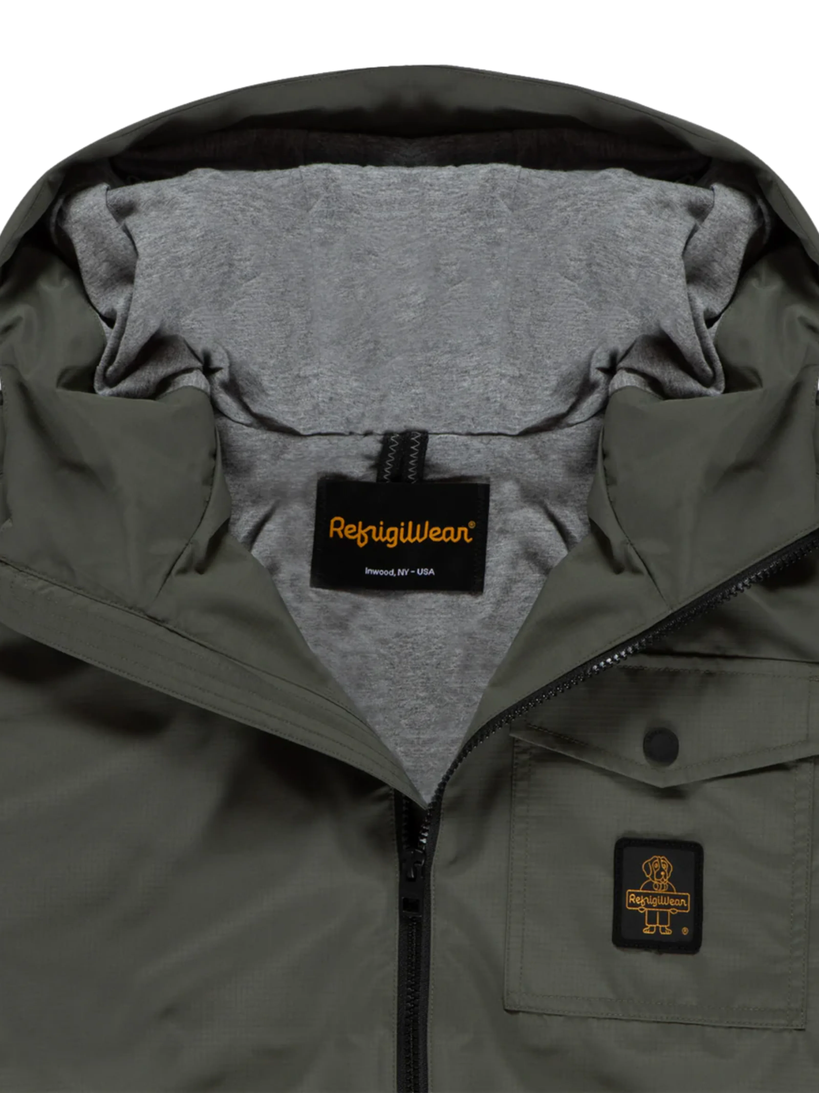 Giubbino "Hood Light Captain" Refrigiwear verde - Image 5