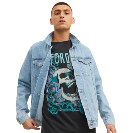 Giubbino in denim Jack & Jones blu - Image 4
