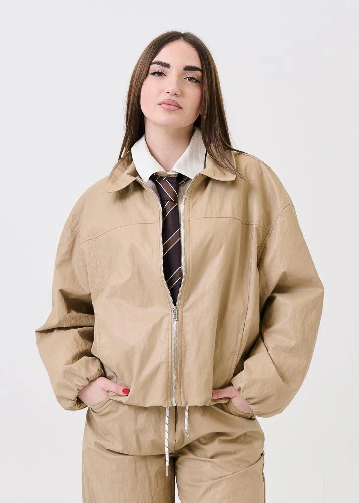 Giubbino in ecopelle Armoire beige