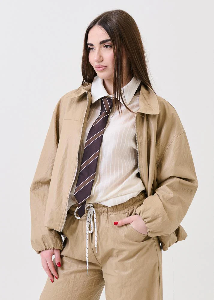 Giubbino in ecopelle Armoire beige - Image 2