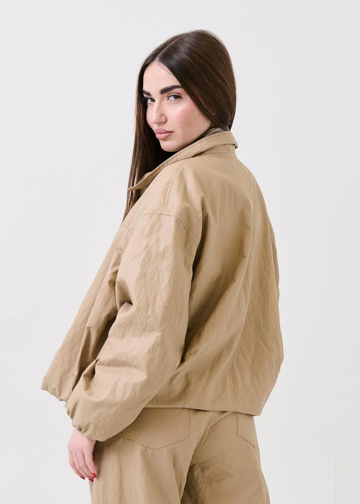 Giubbino in ecopelle Armoire beige - Image 3