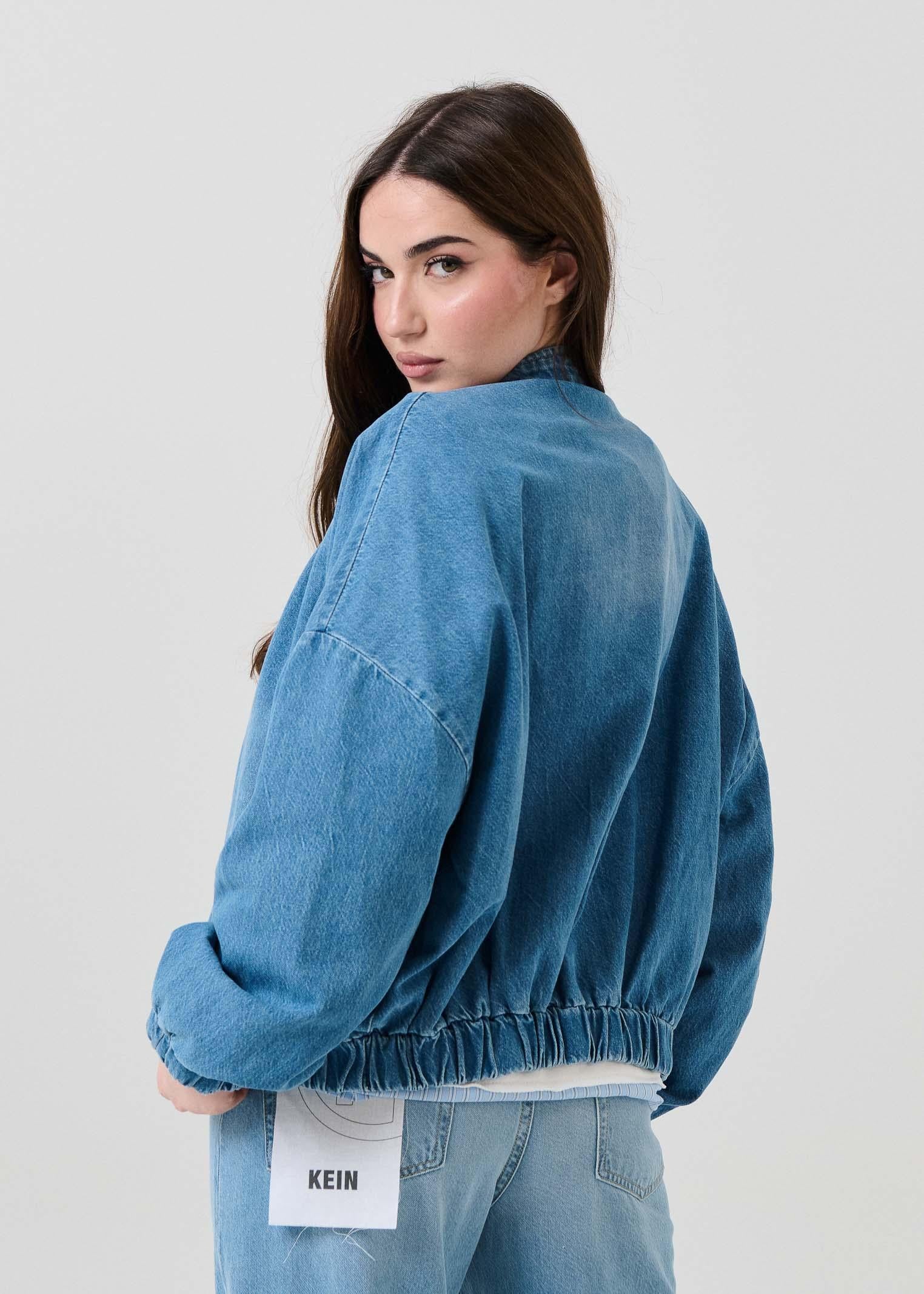 Giubbino in jeans Haveone blu - Image 3