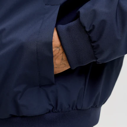Giubbino Jack & Jones blu navy con colletto a costine - Image 3