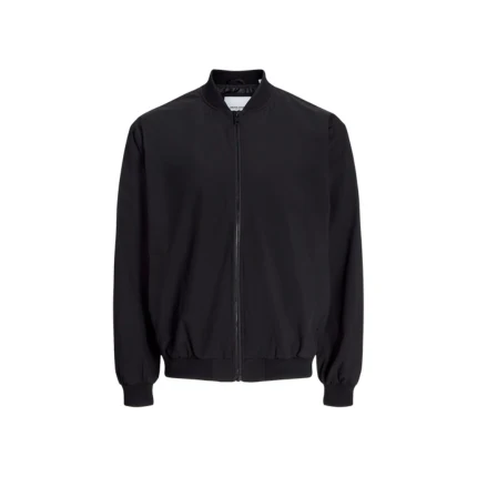 Giubbino Jack & Jones nero con colletto a costine
