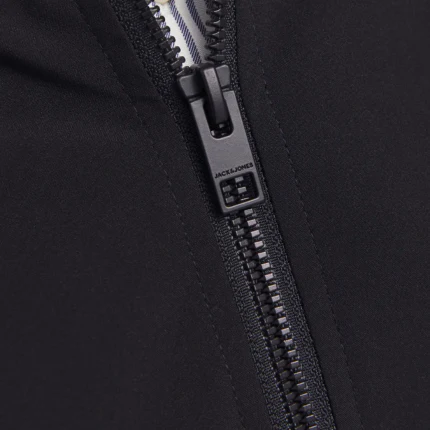 Giubbino Jack & Jones nero con colletto a costine - Image 3