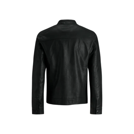 Giubbino Jack & Jones nero in ecopelle - Image 2