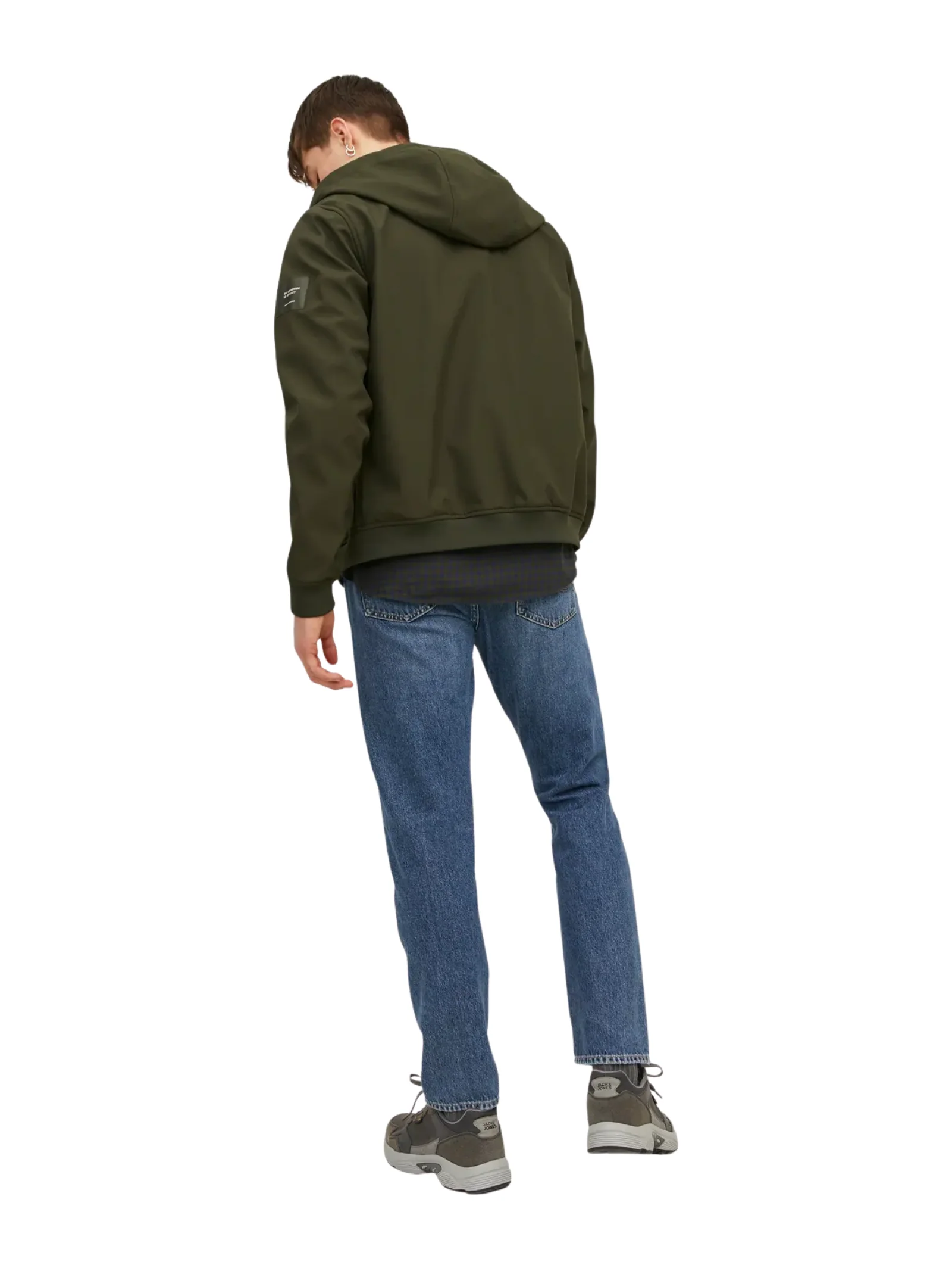 Giubbino Jack & Jones verde con zip - Image 3