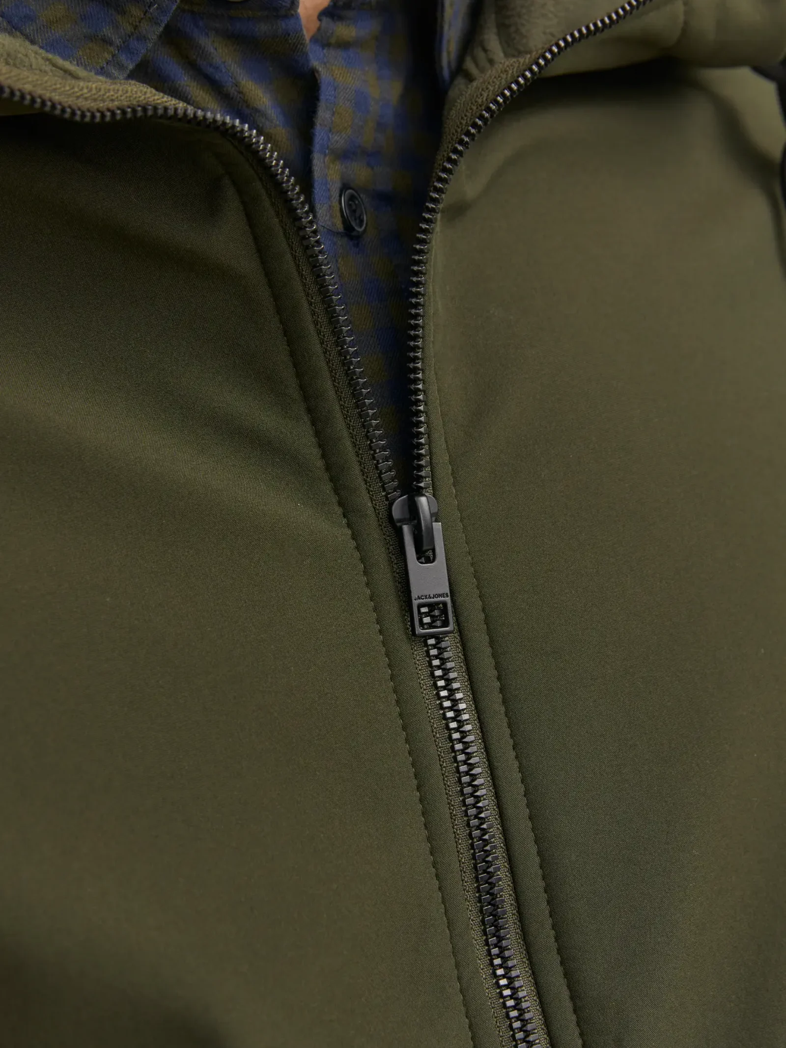 Giubbino Jack & Jones verde con zip - Image 5