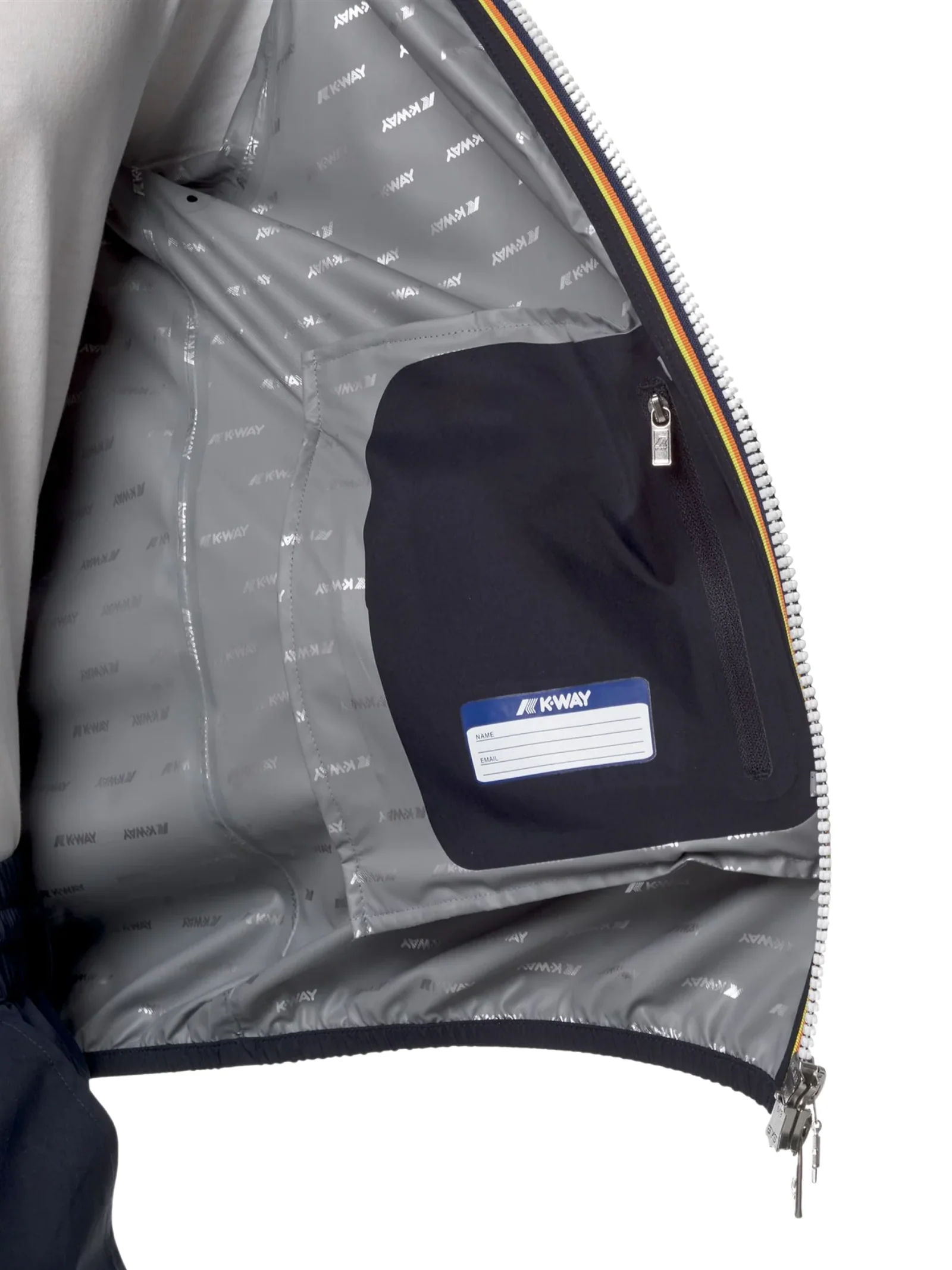 Giubbino "Jack Stretch dot" K-Way blu depth - Image 5