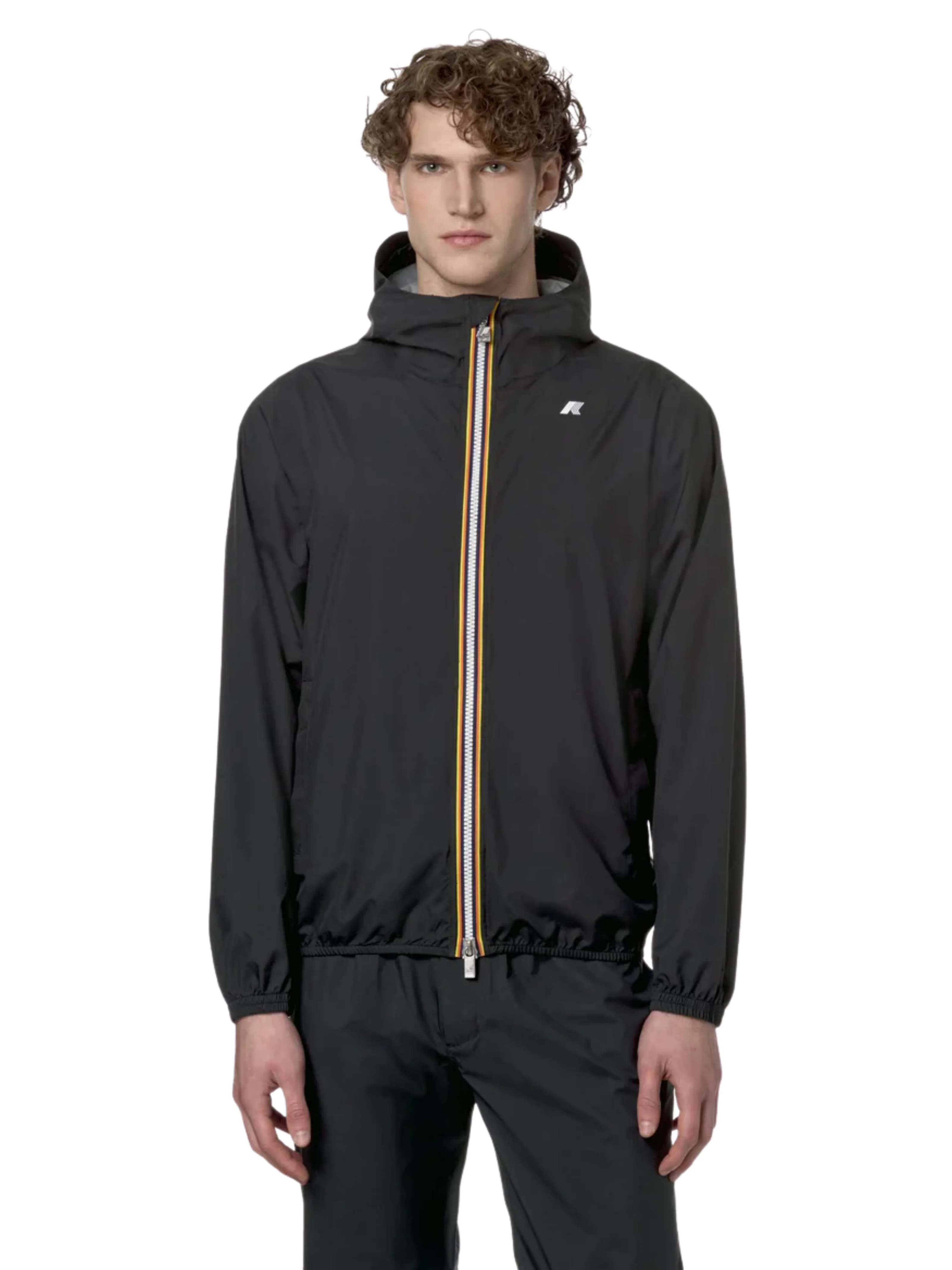 Giubbino "Jack Stretch Dot" K-Way nero - Image 2