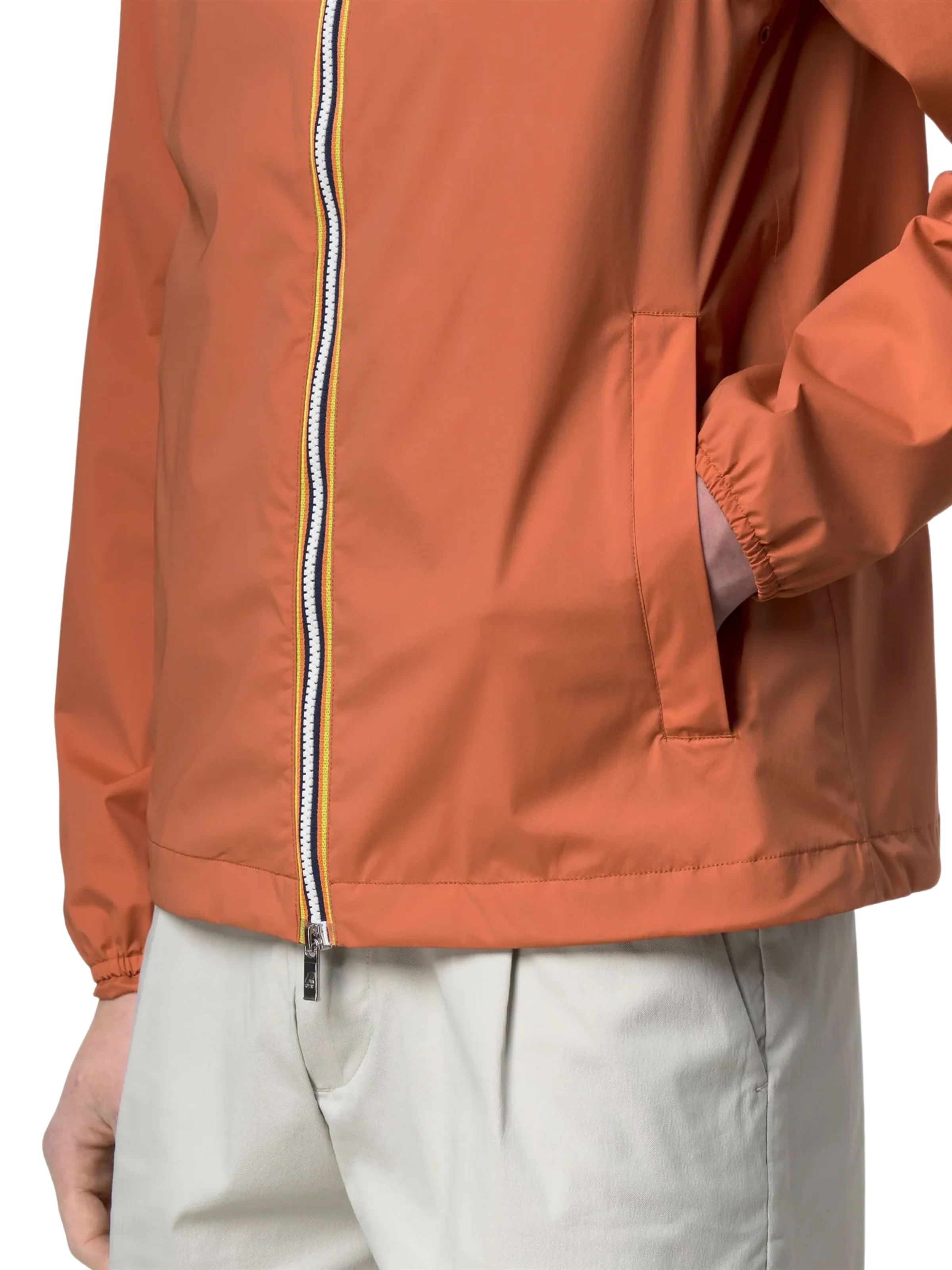 Giubbino "Jack Stretch Nylon Jersey" K-Way arancione - Image 2
