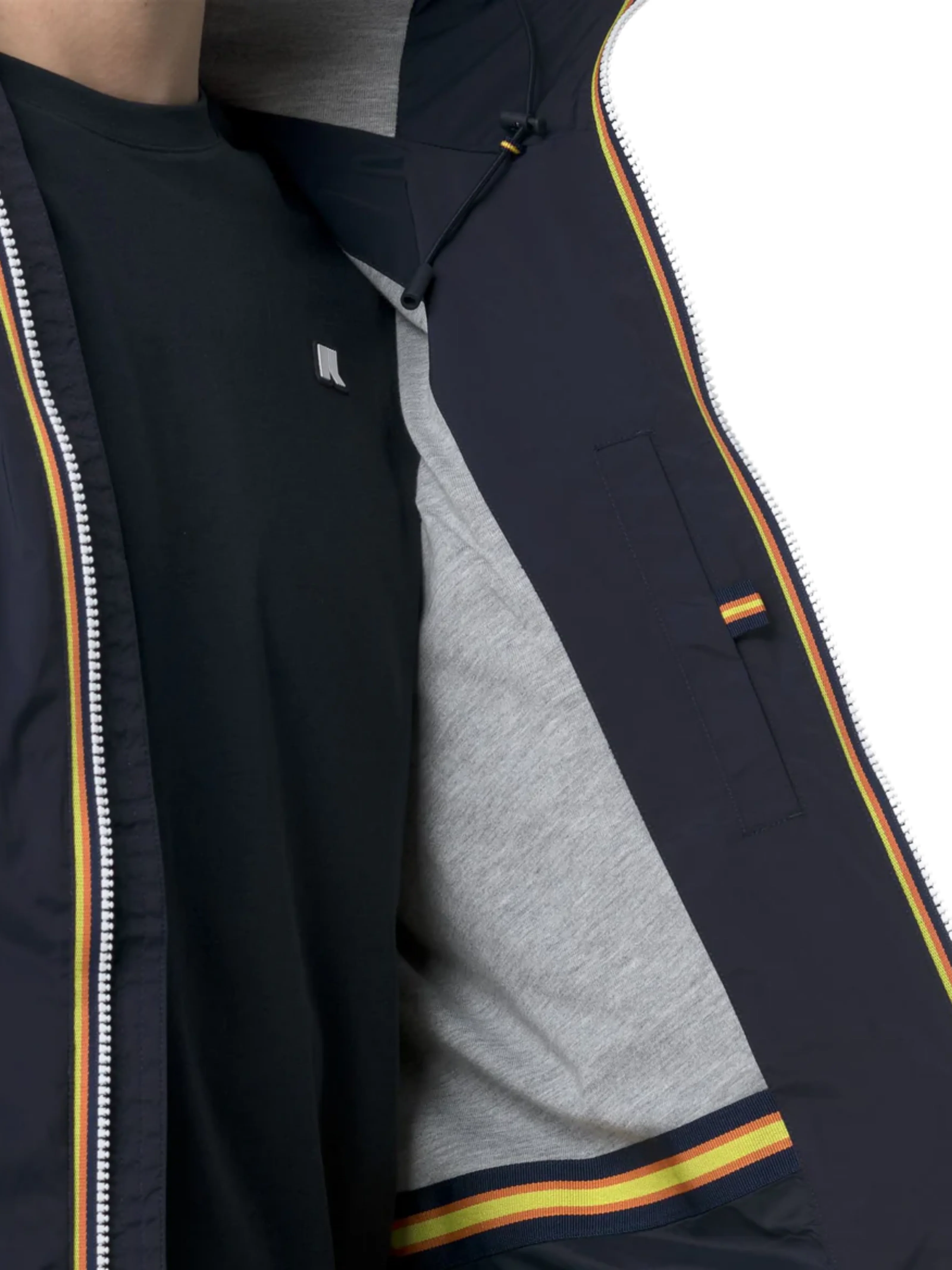 Giubbino "Jack Stretch Nylon Jersey" K-Way blu depth - Image 3
