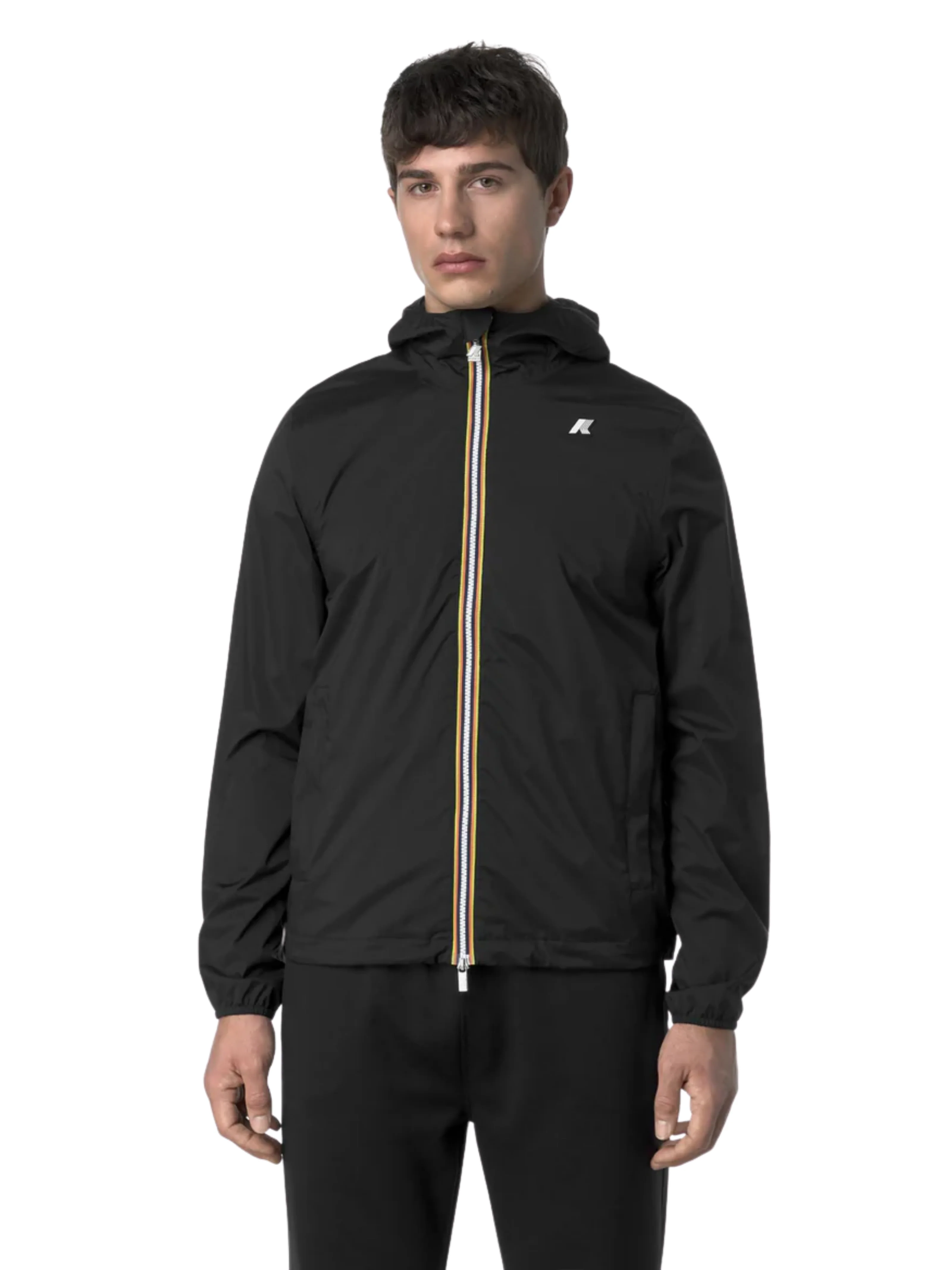 Giubbino "Jack Stretch Nylon Jersey" K-Way nero - Image 2