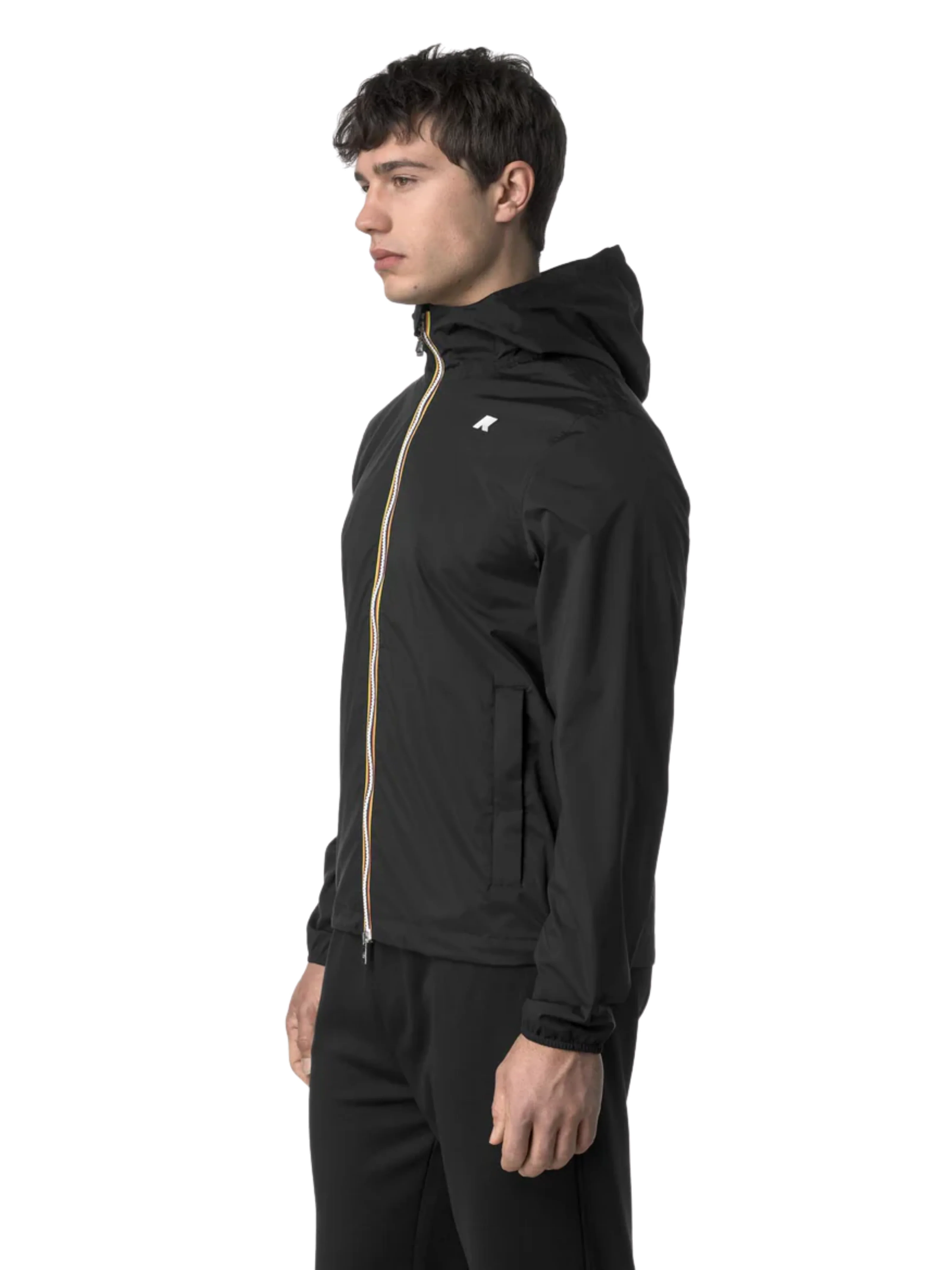 Giubbino "Jack Stretch Nylon Jersey" K-Way nero - Image 4