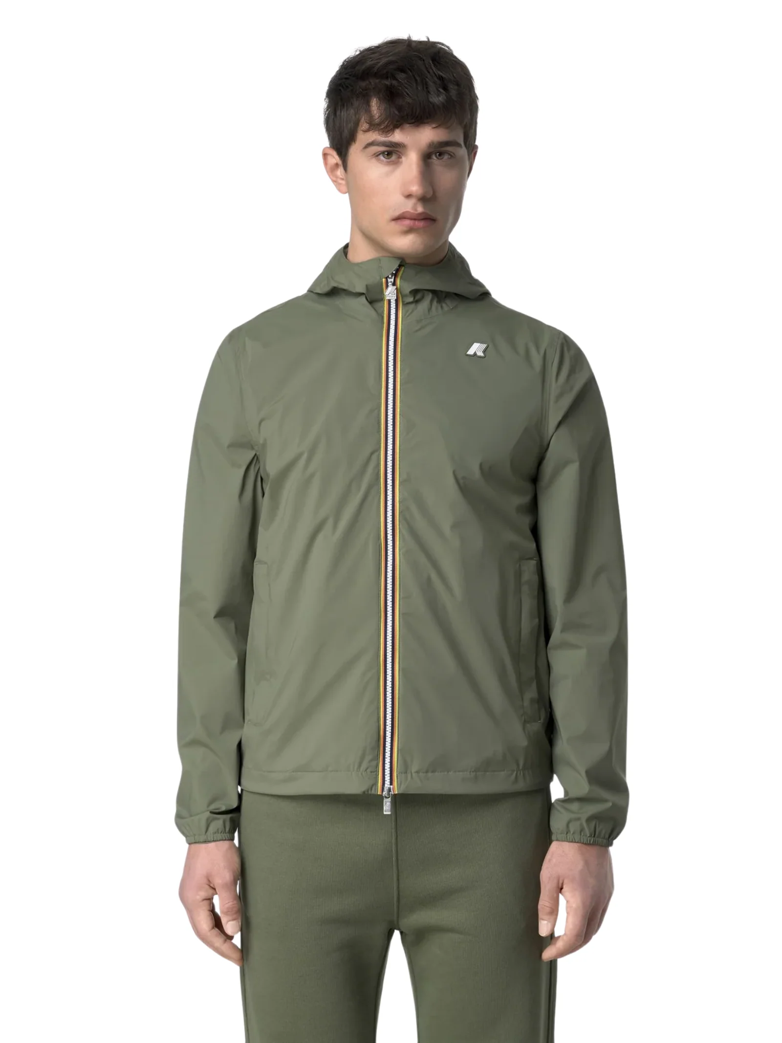 Giubbino "Jack Stretch Nylon Jersey" K-Way verde - Image 3