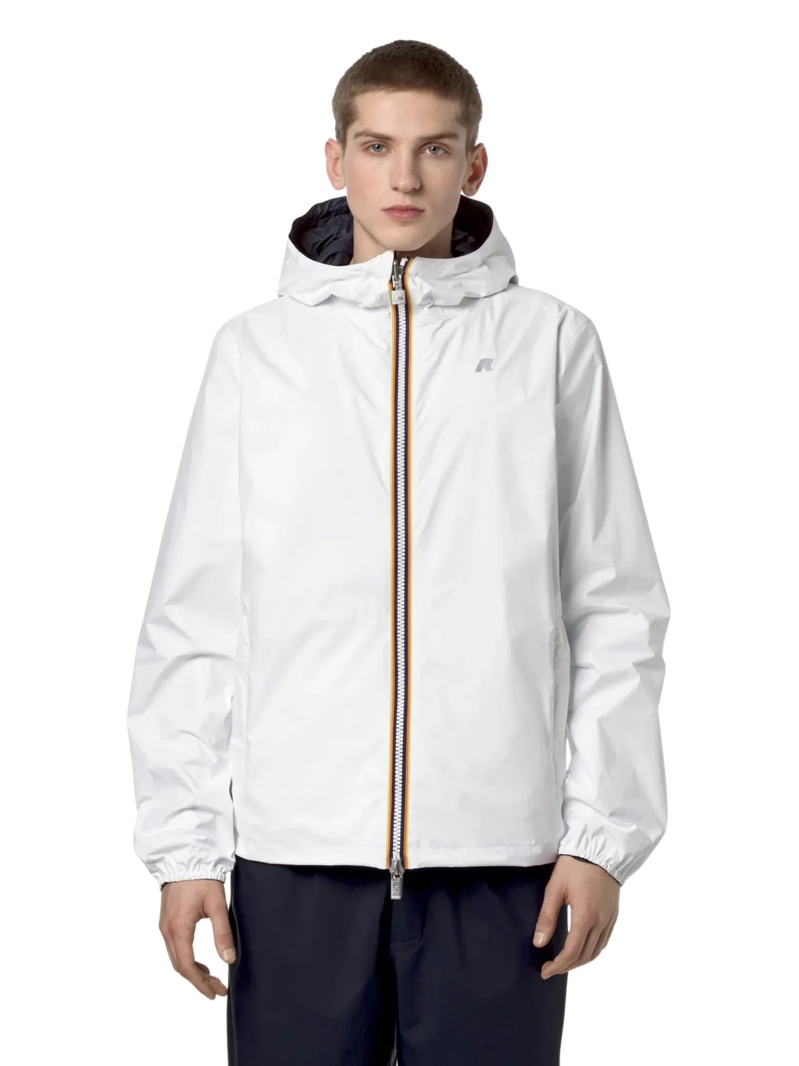 Giubbino "Jake Plus.2 Reversible" K-Way bianco e blu depth - Image 4