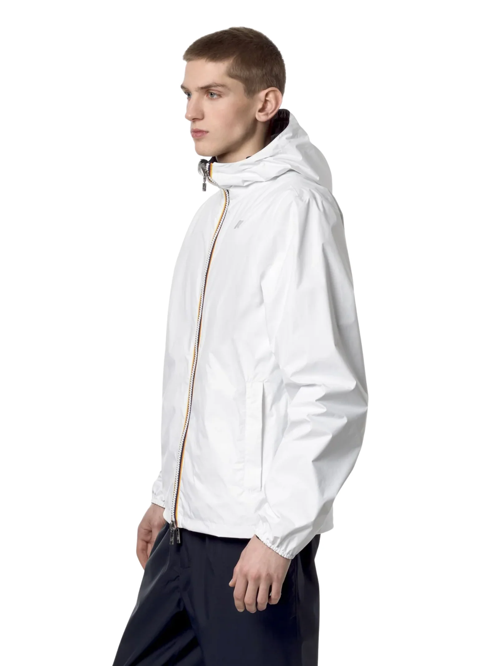 Giubbino "Jake Plus.2 Reversible" K-Way bianco e blu depth - Image 5