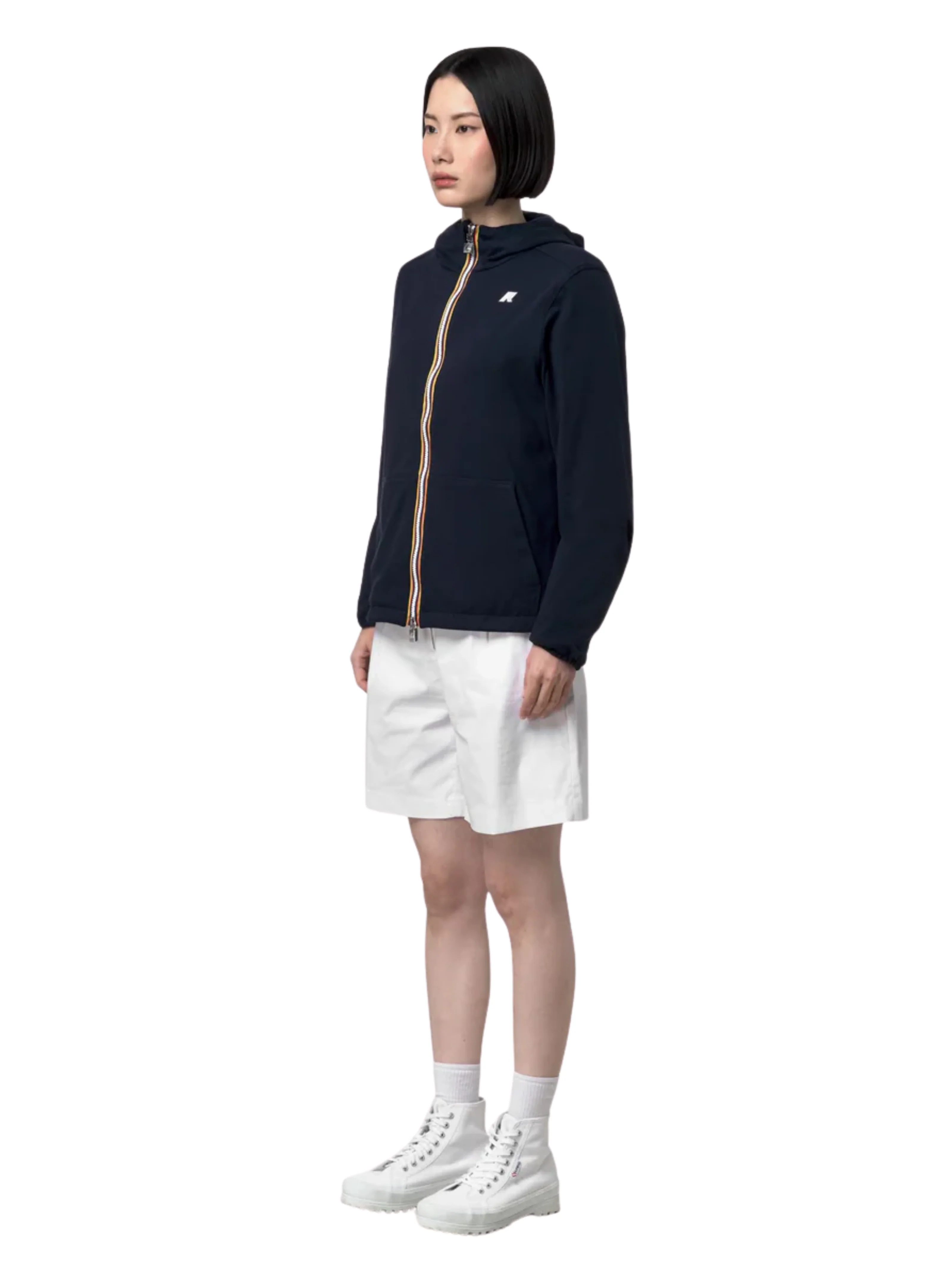 Giubbino "Jake Reversible Interlock" K-Way blu depth e blu insignia - Image 5