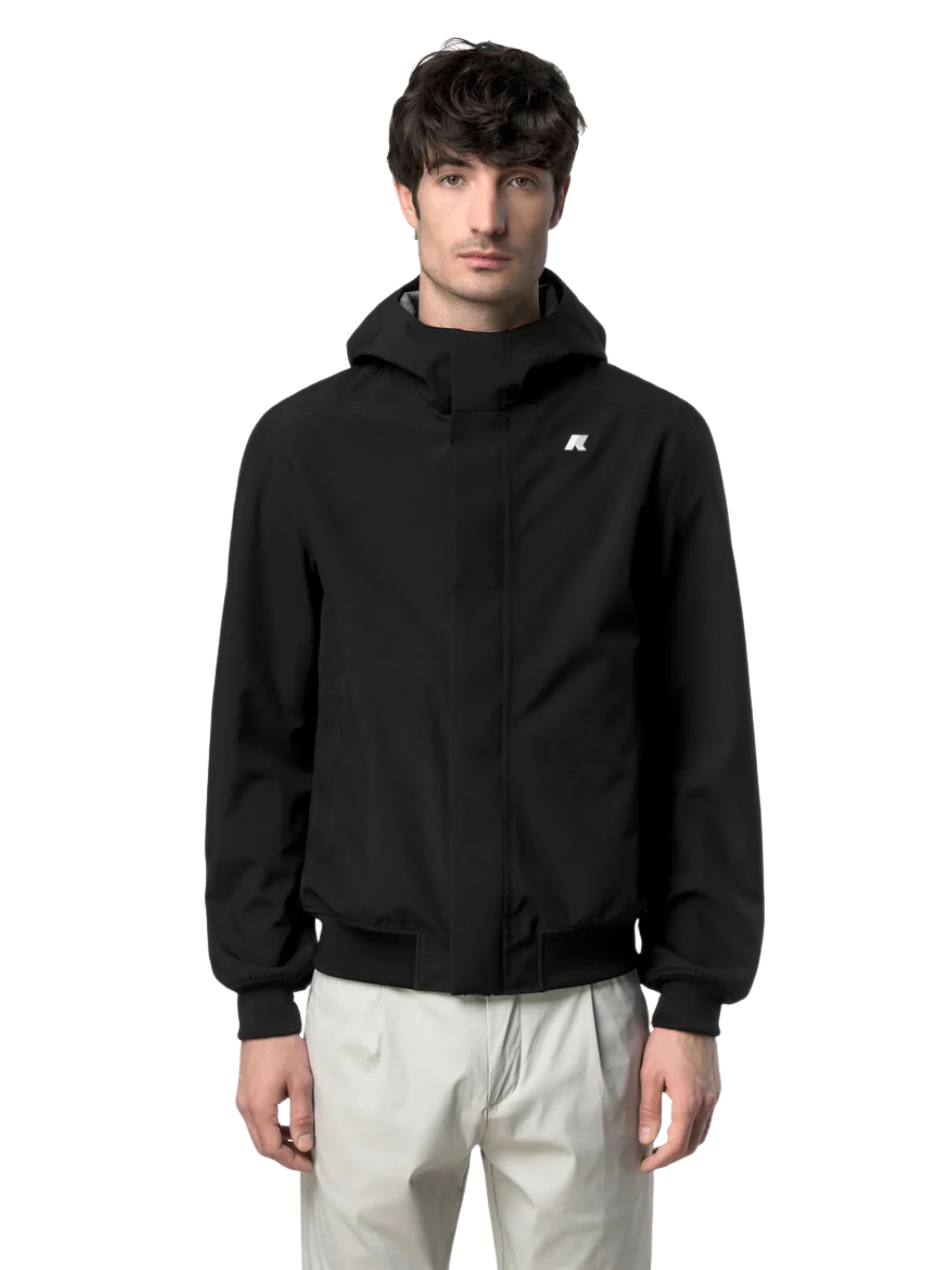 Giubbino "Joachim Bonded Jersey" K-Way nero - Image 2