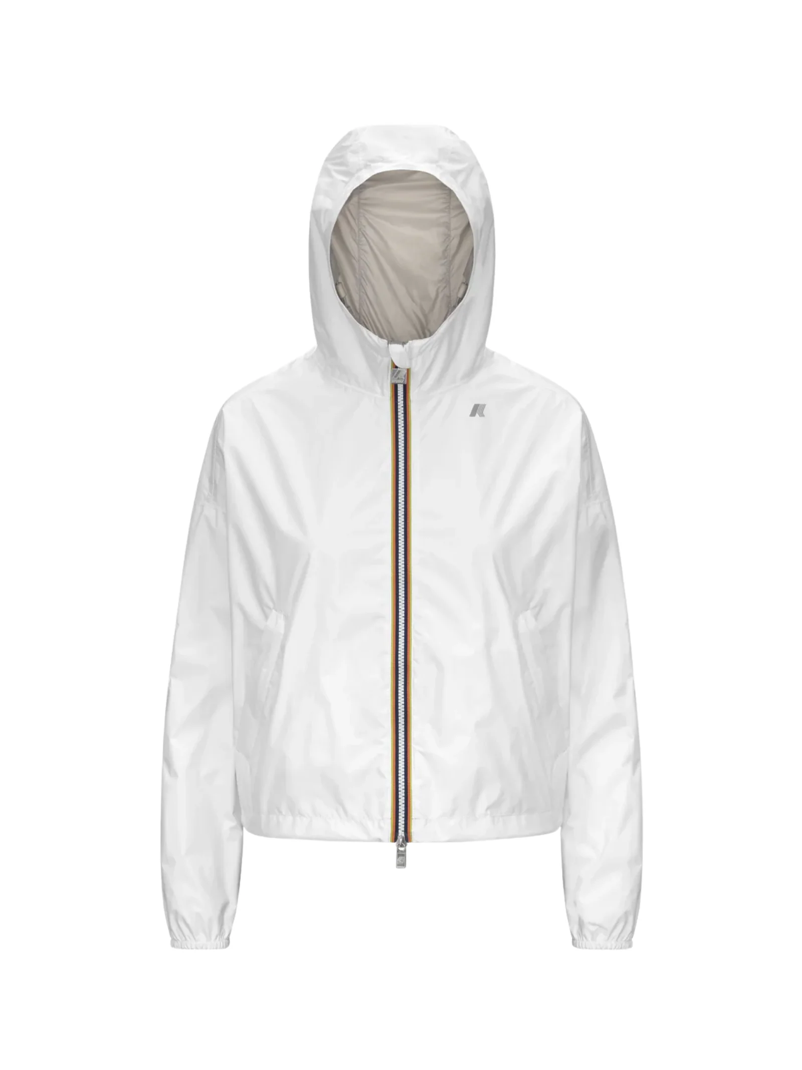 Giubbino "Laurette Plus.2 Reversibile" K-Way bianco e beige - Image 2