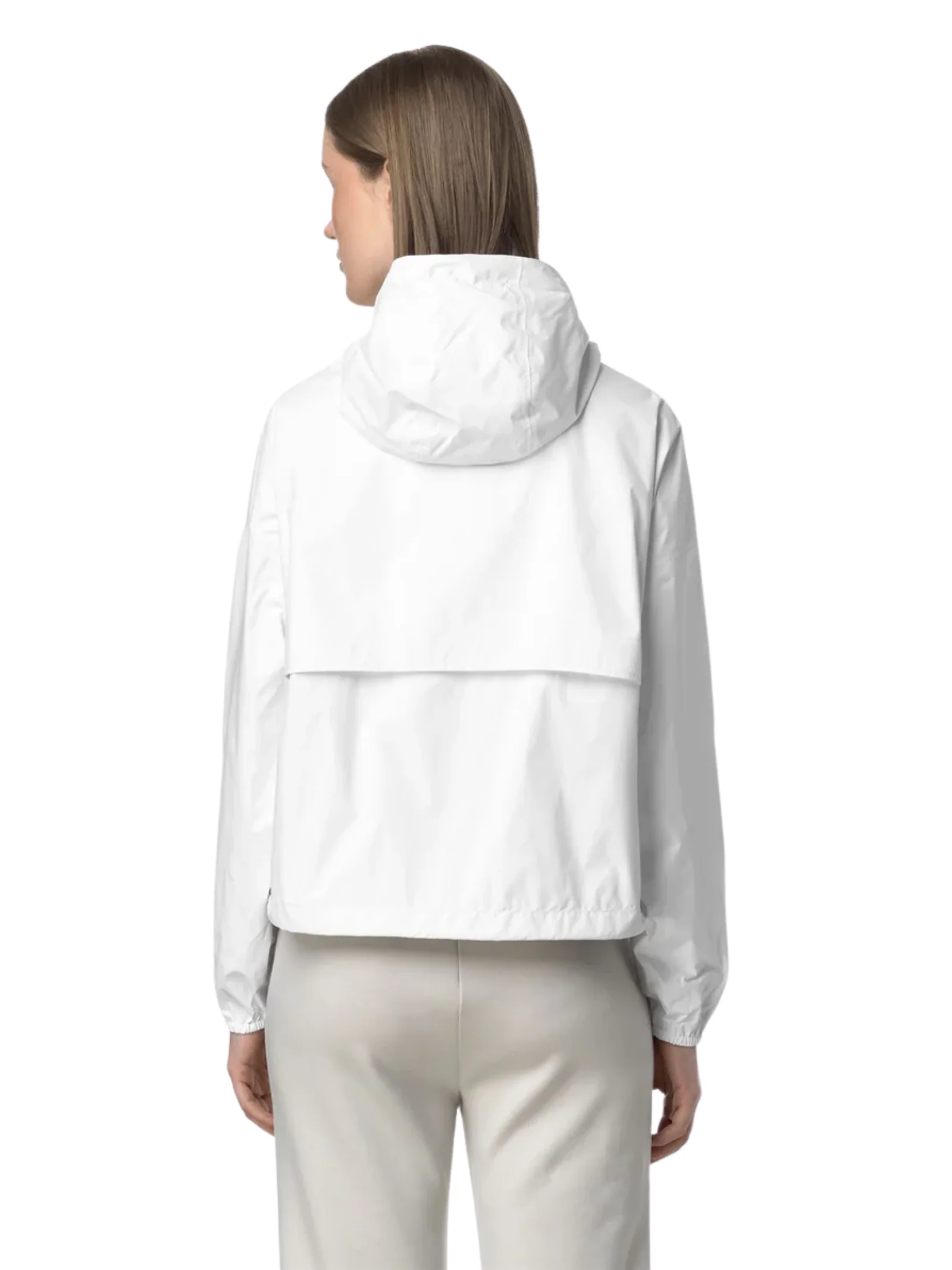 Giubbino "Laurette Plus.2 Reversibile" K-Way bianco e beige - Image 6