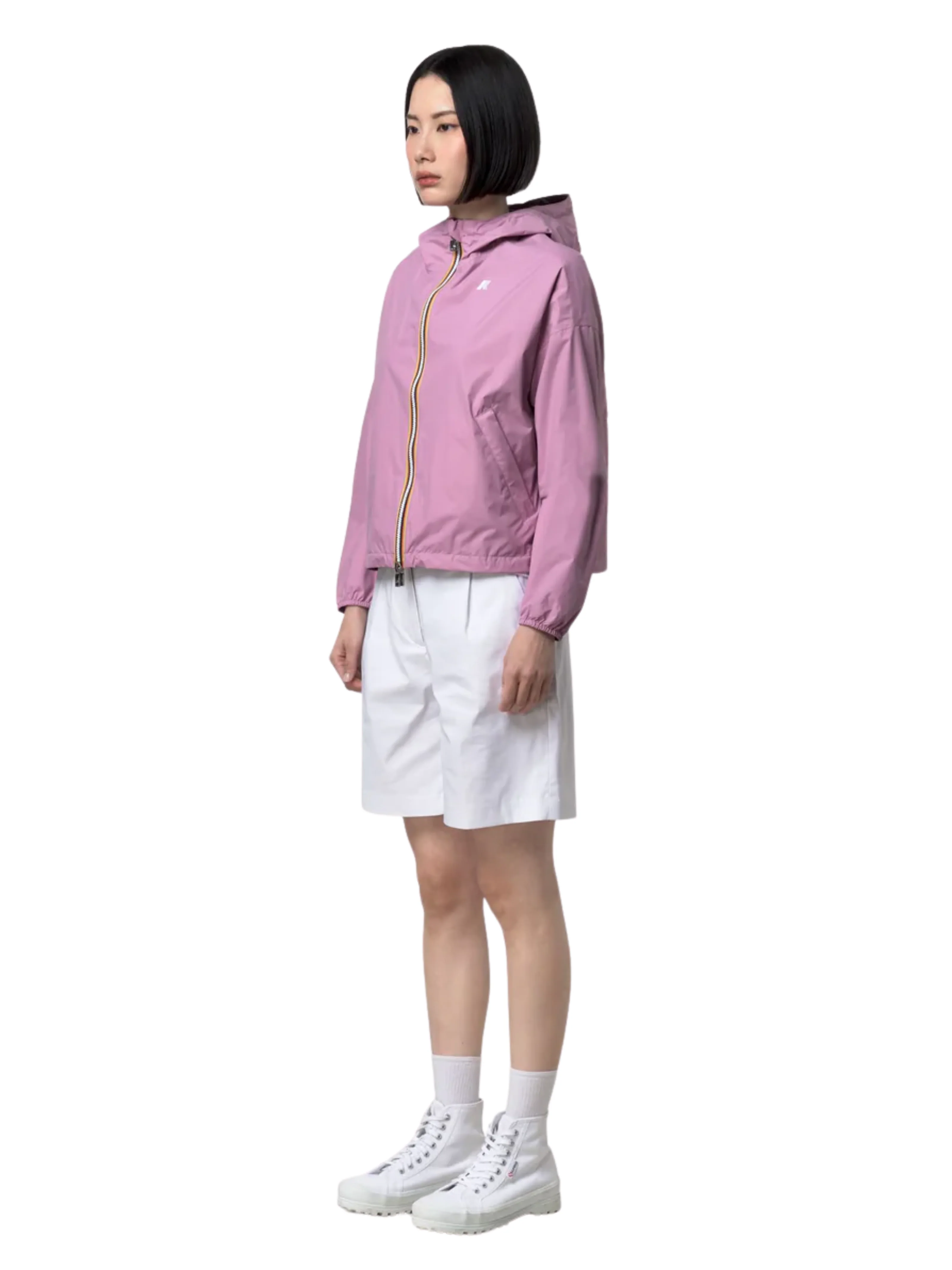 Giubbino "Laurette Plus.2 Reversibile" K-Way viola - Image 5