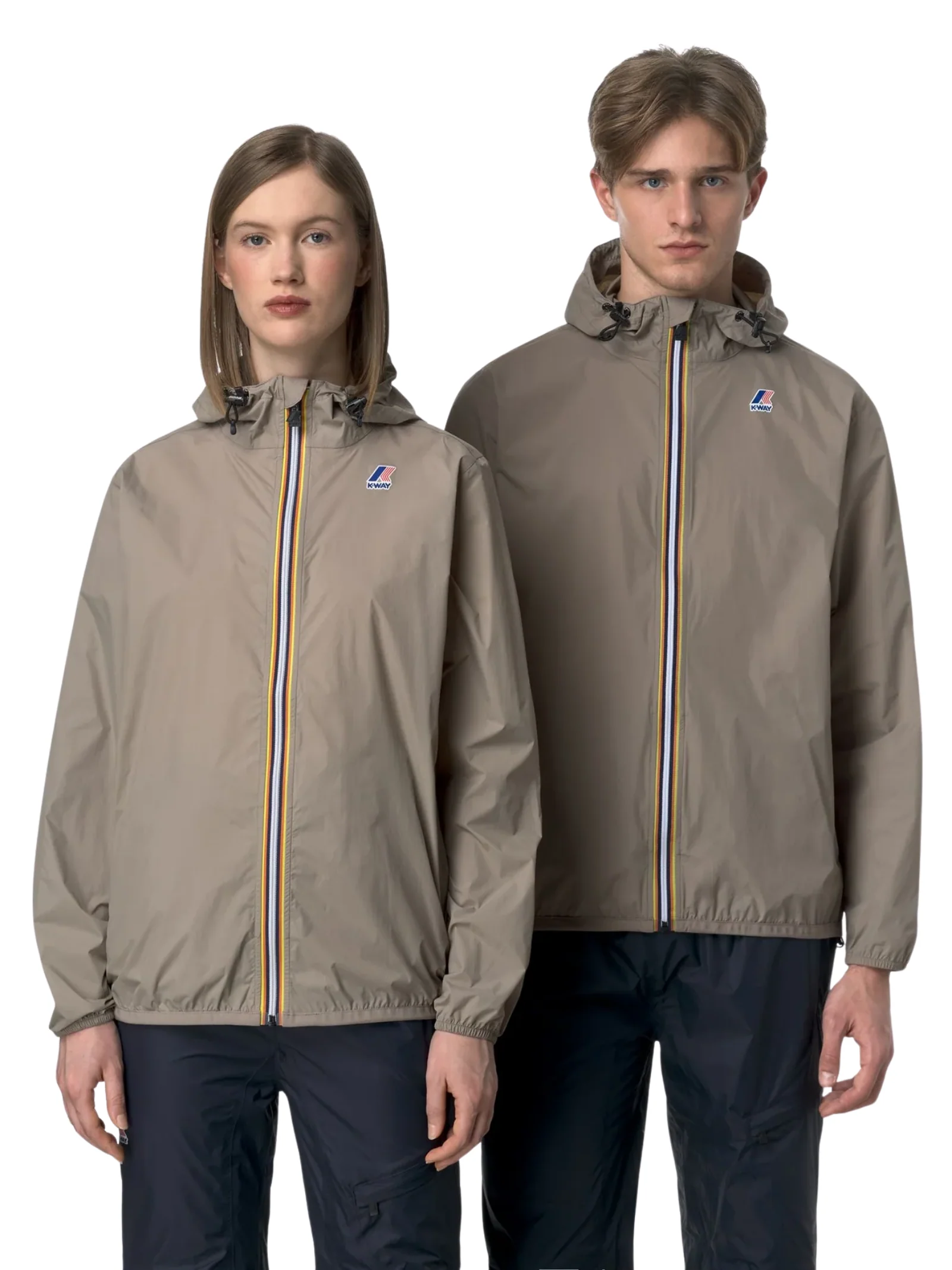 Giubbino "Le Vrai 4.0 Claude" K-Way beige taupe - Image 2