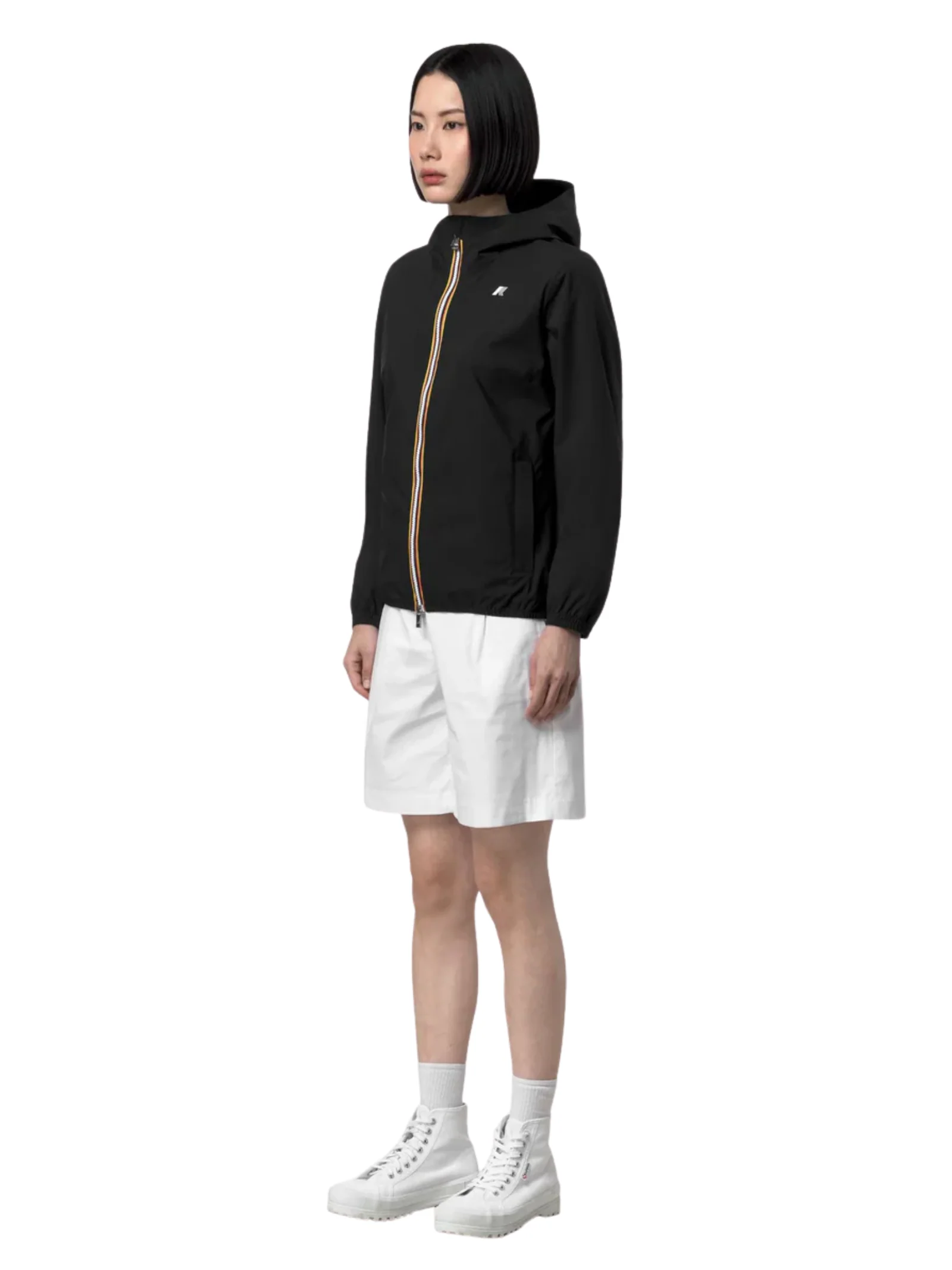 Giubbino "Lil 2.0 Strech Poly Jersey" K-Way nero - Image 3