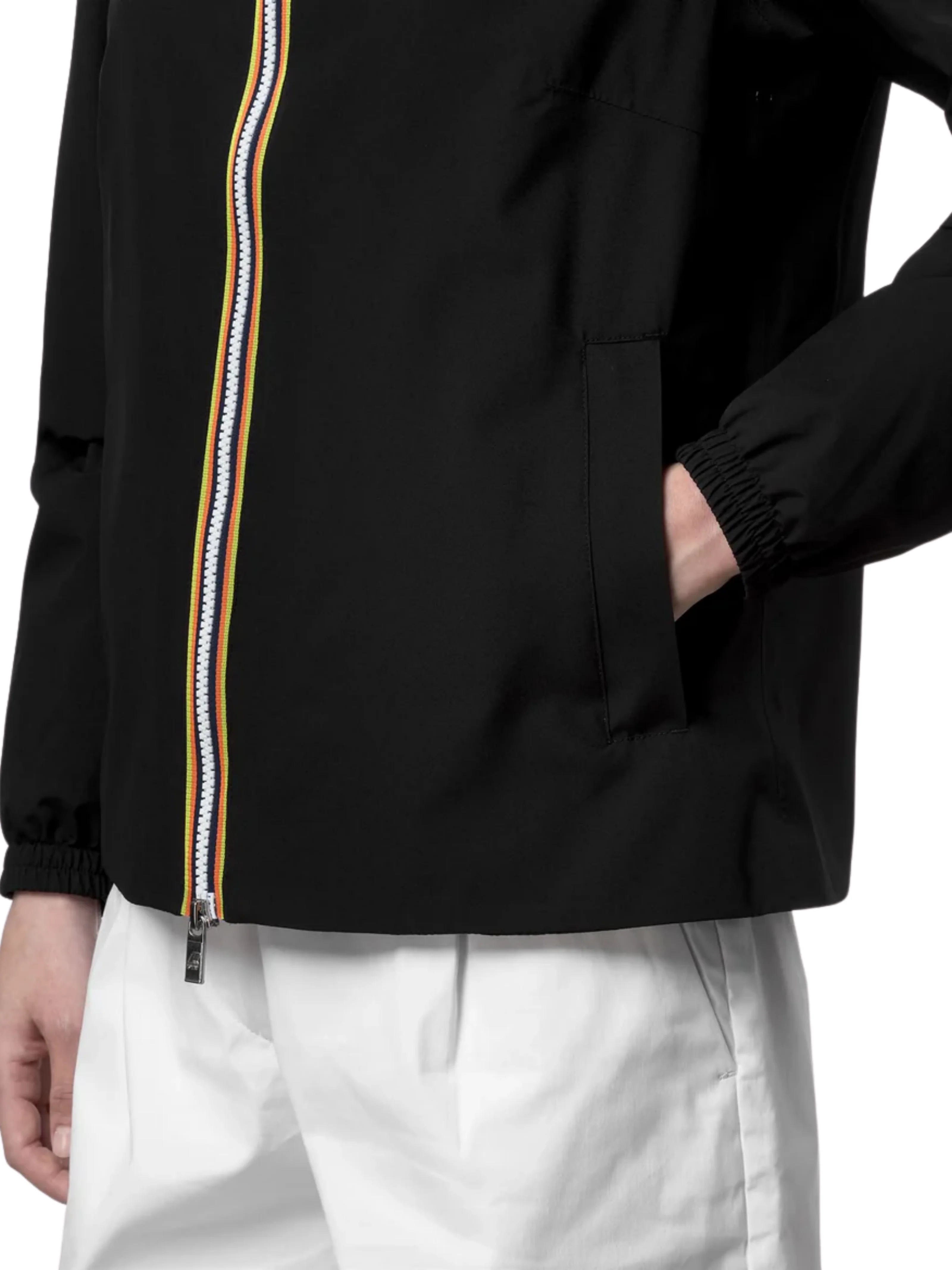 Giubbino "Lil 2.0 Strech Poly Jersey" K-Way nero - Image 3