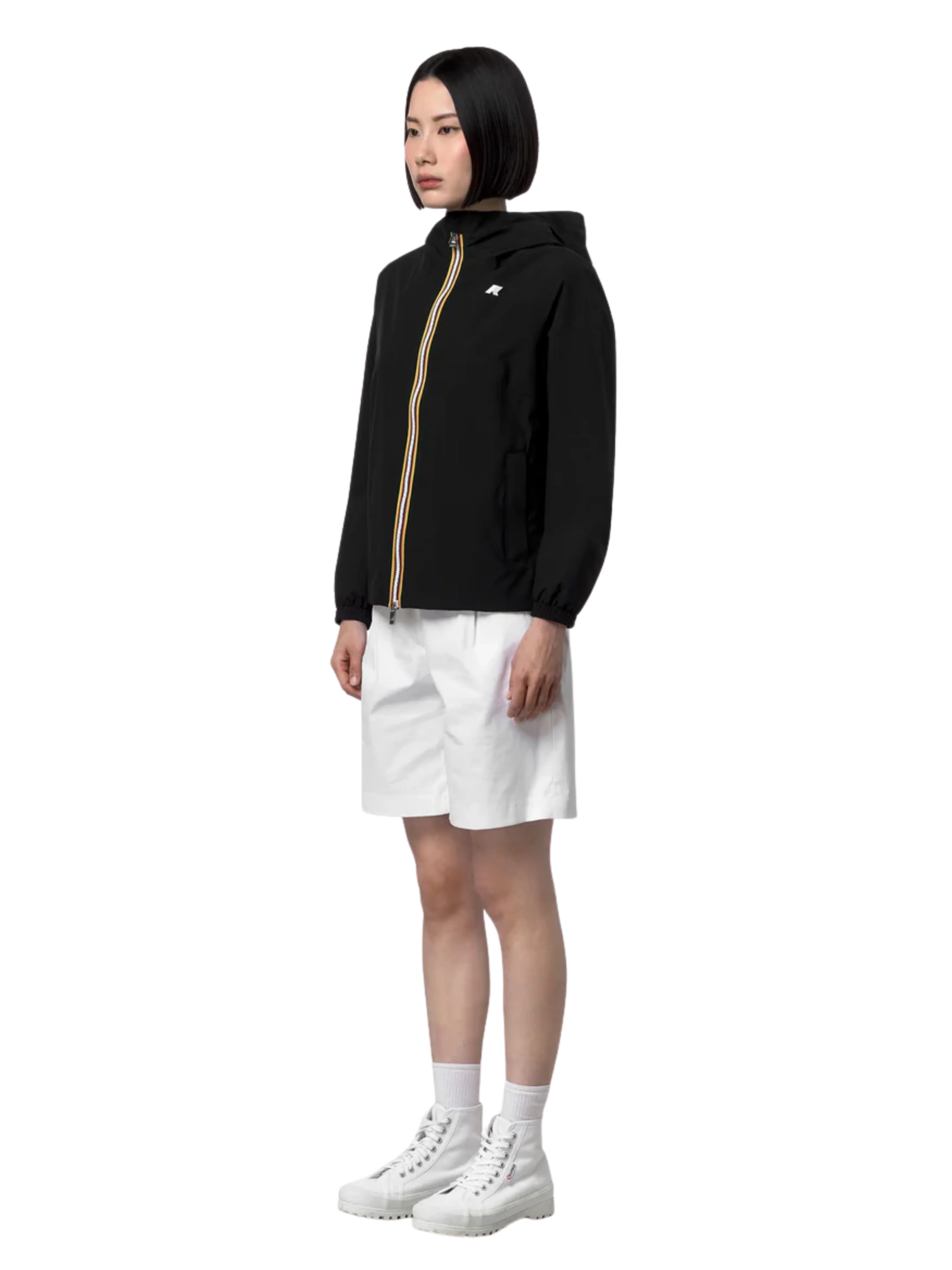 Giubbino "Lil 2.0 Strech Poly Jersey" K-Way nero - Image 4
