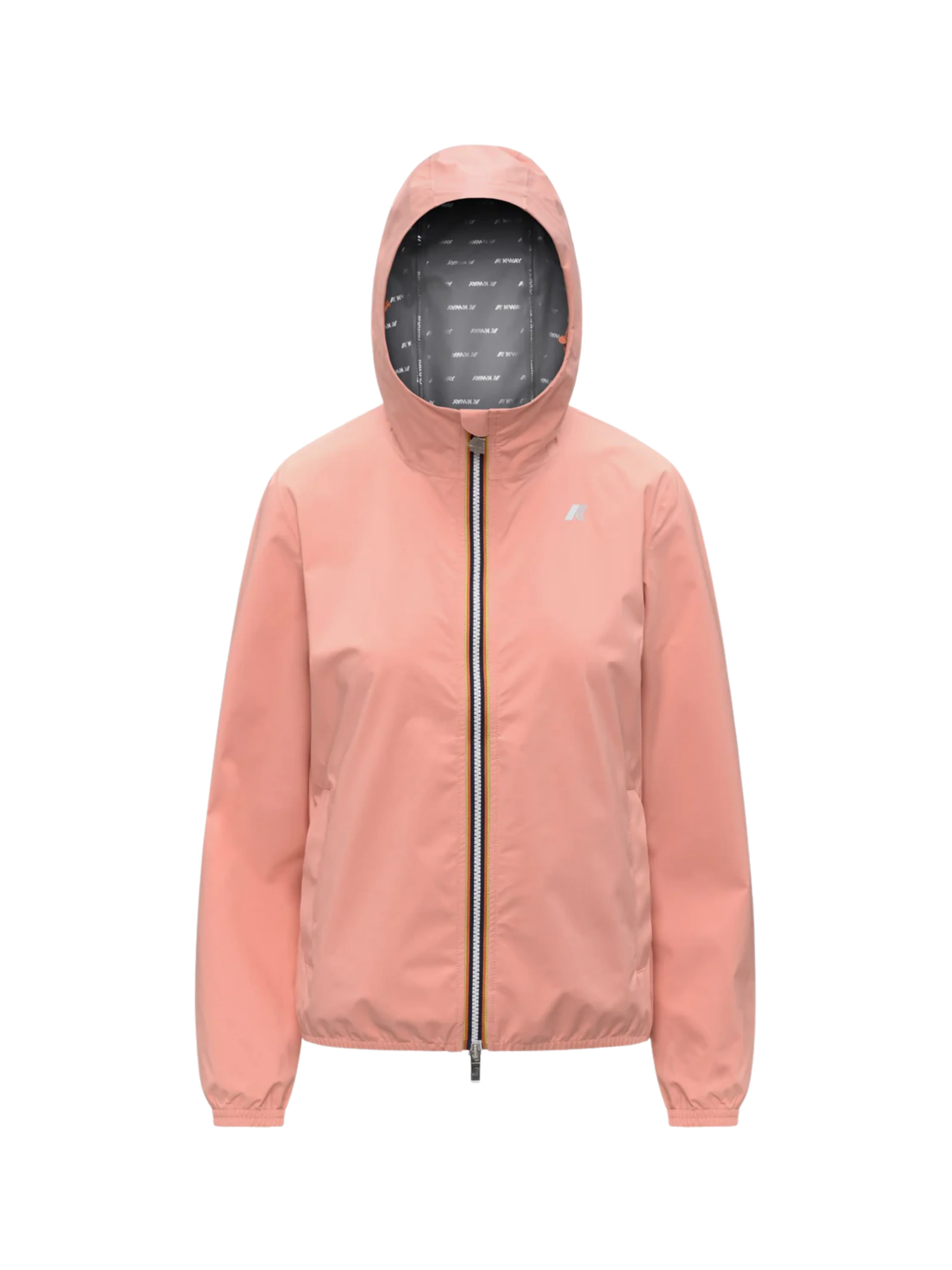 Giubbino "Lil 2.0 Strech Poly Jersey" K-Way rosa pesca