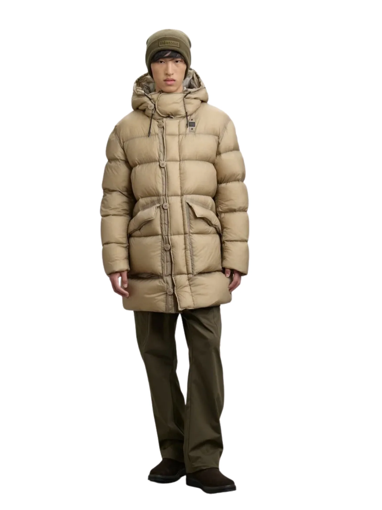 Giubbino lungo "Basto" Blauer beige - Image 2