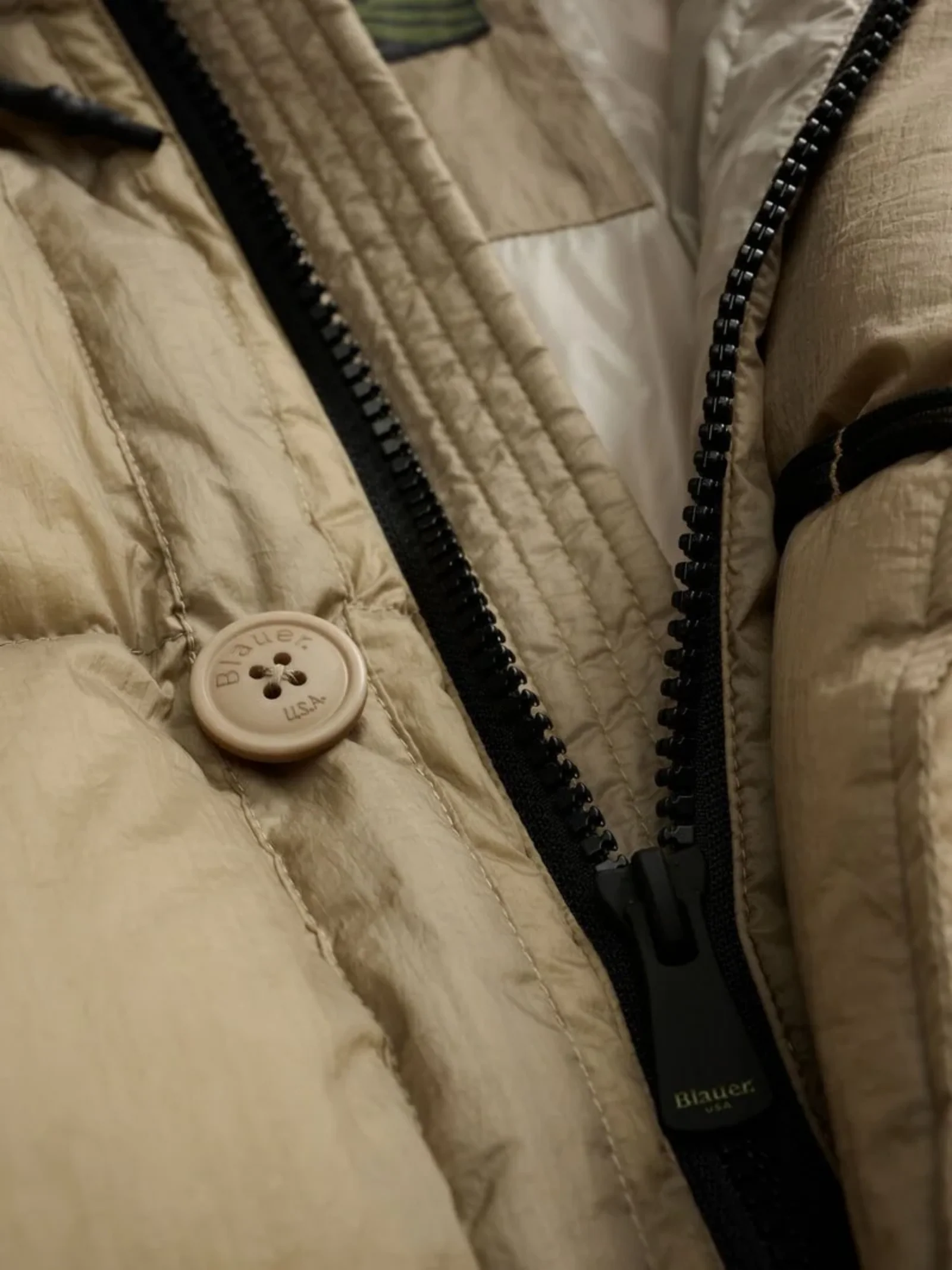 Giubbino lungo "Basto" Blauer beige - Image 5