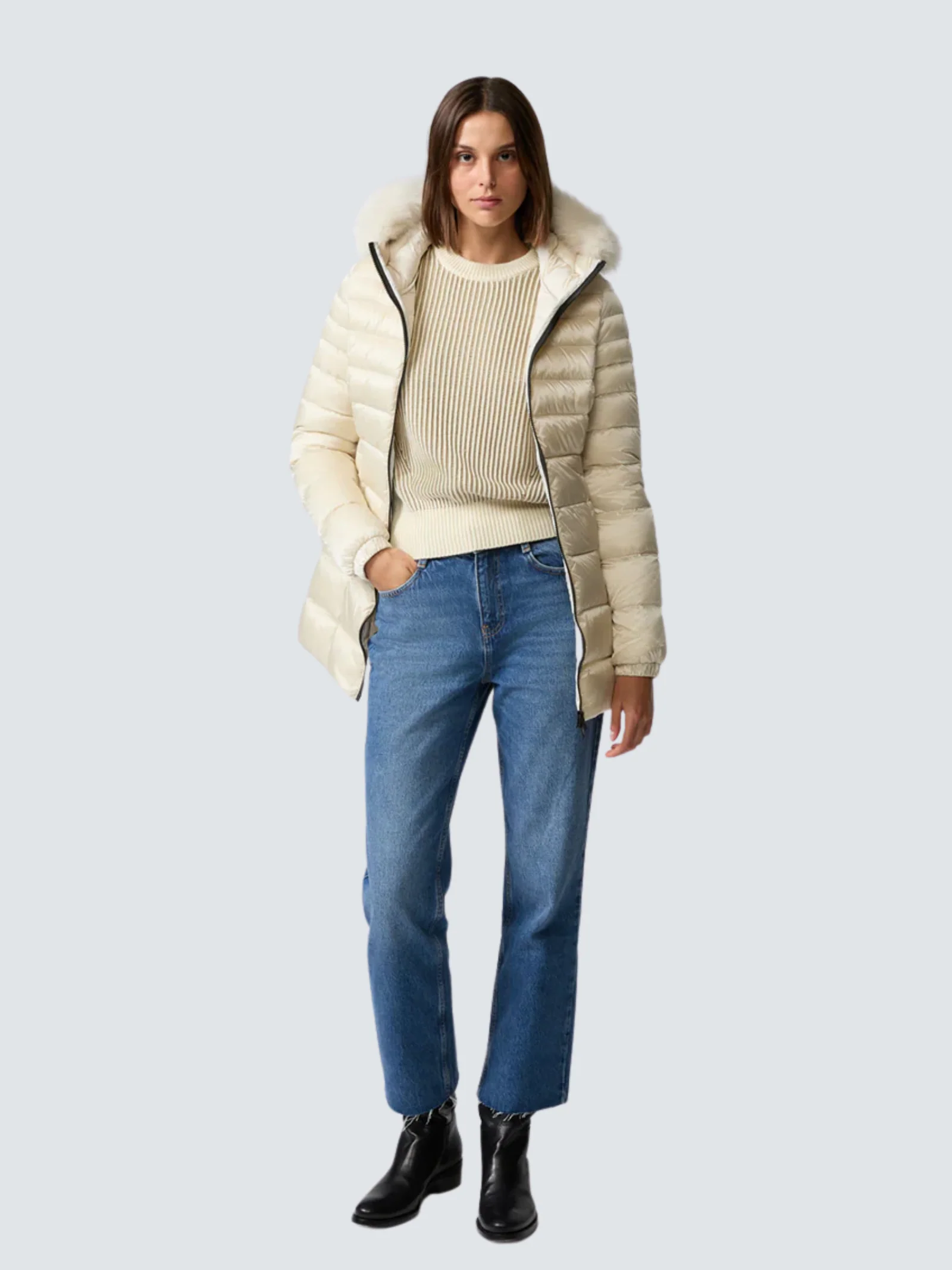 Giubbino lungo Refrigiwear burro - Image 3