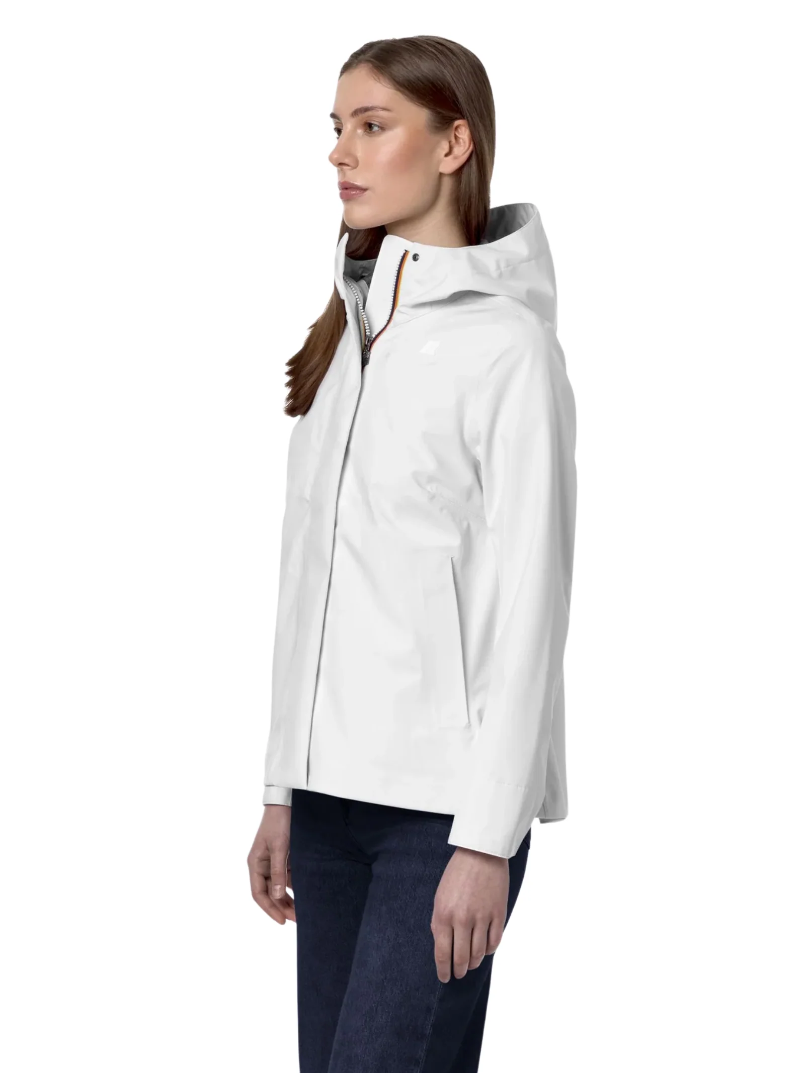 Giubbino "Madalina Bonded Jersey" K-Way bianco - Image 5